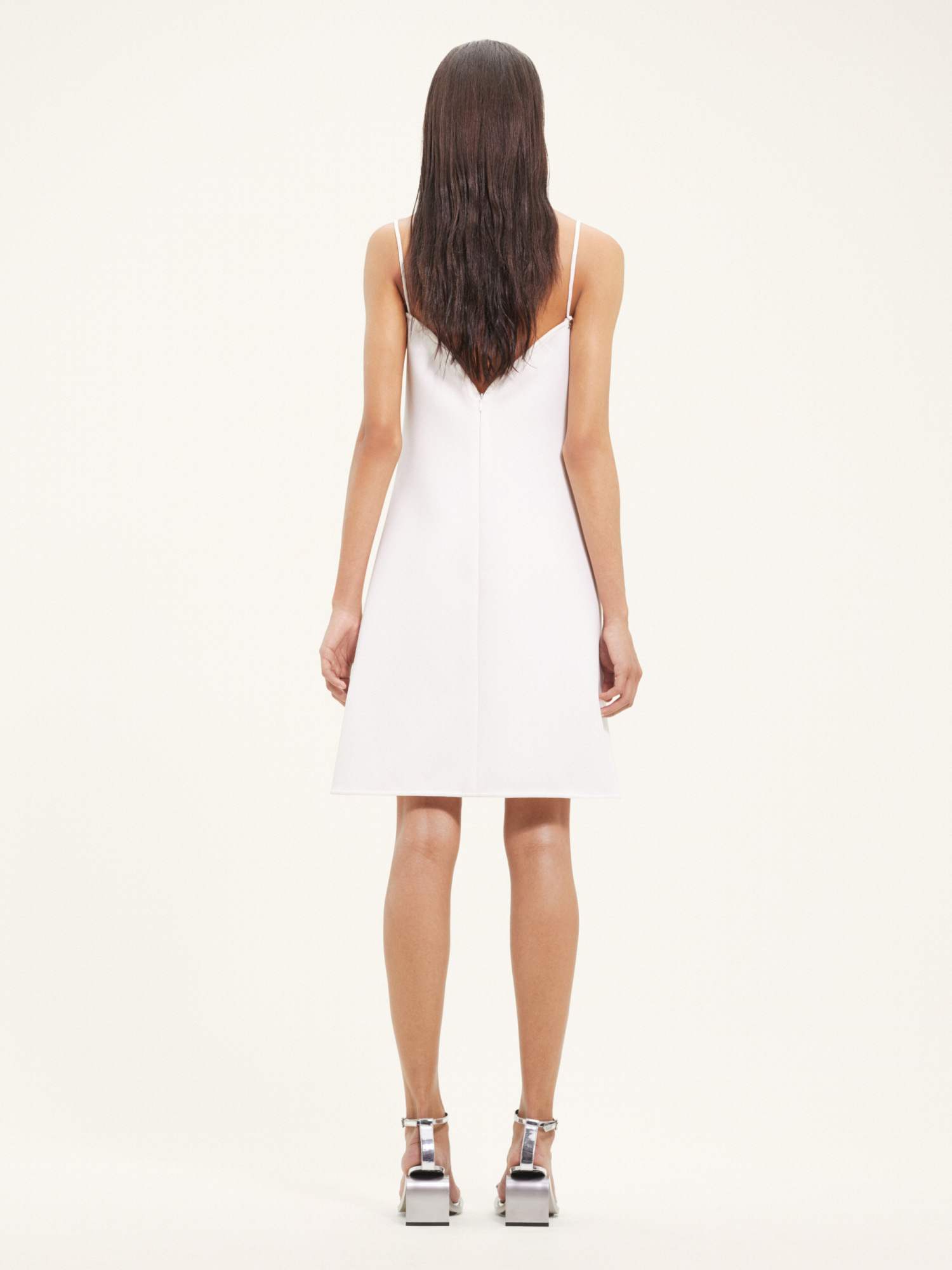 Courrèges Ellipse Tailored Minidress In White