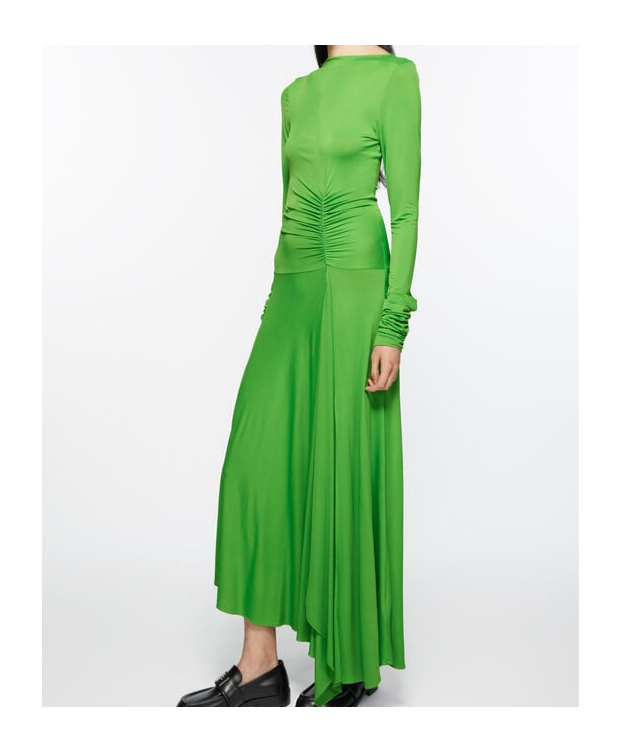 Acne Studios Long-sleeved Dress In Green