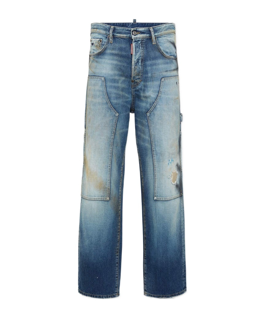 Dsquared2 Semplice Carpenter Jeans In Blue