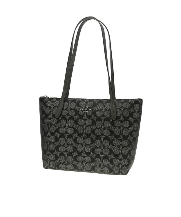 Coach Fiona's Signature Handbag In Black