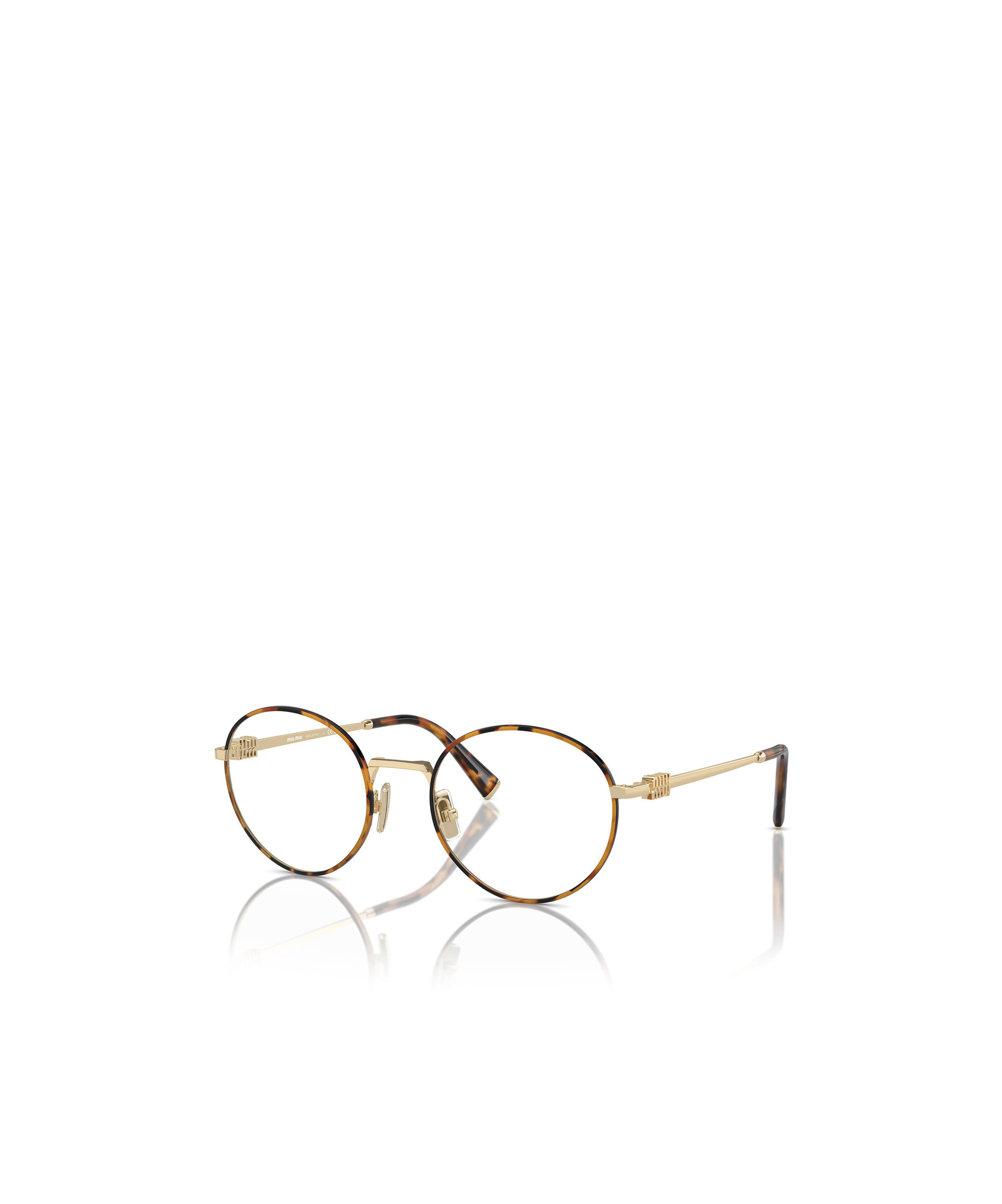 Miu Miu Logo Flat Mirror In Brown