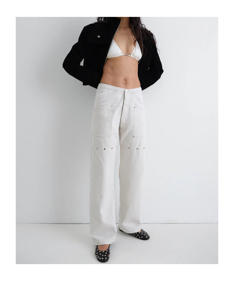 Gimaguas Pantalone Jacob In Cotone Gesso Uomo In White