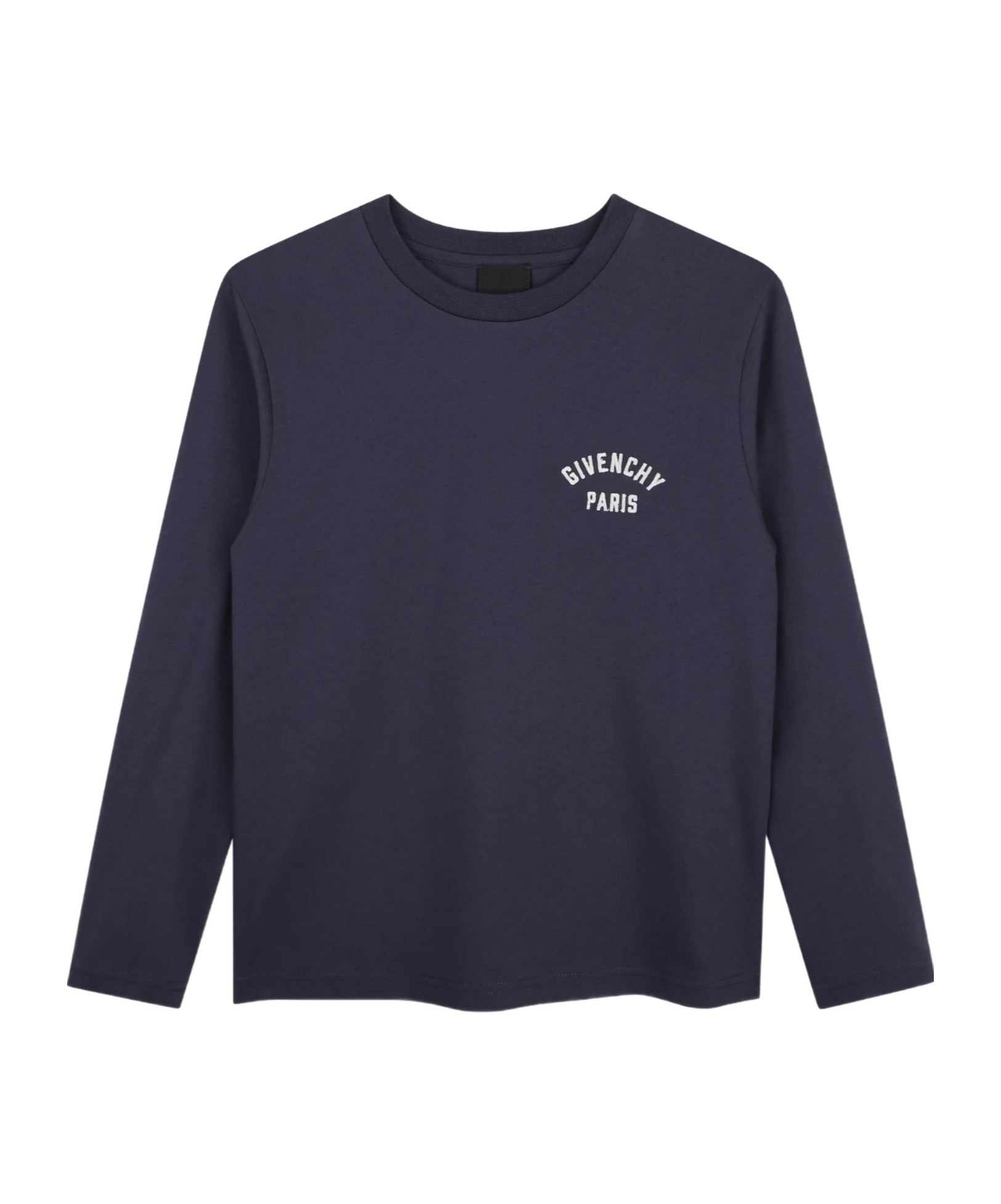 Givenchy Logo-print Long-sleeve T-shirt In Blue