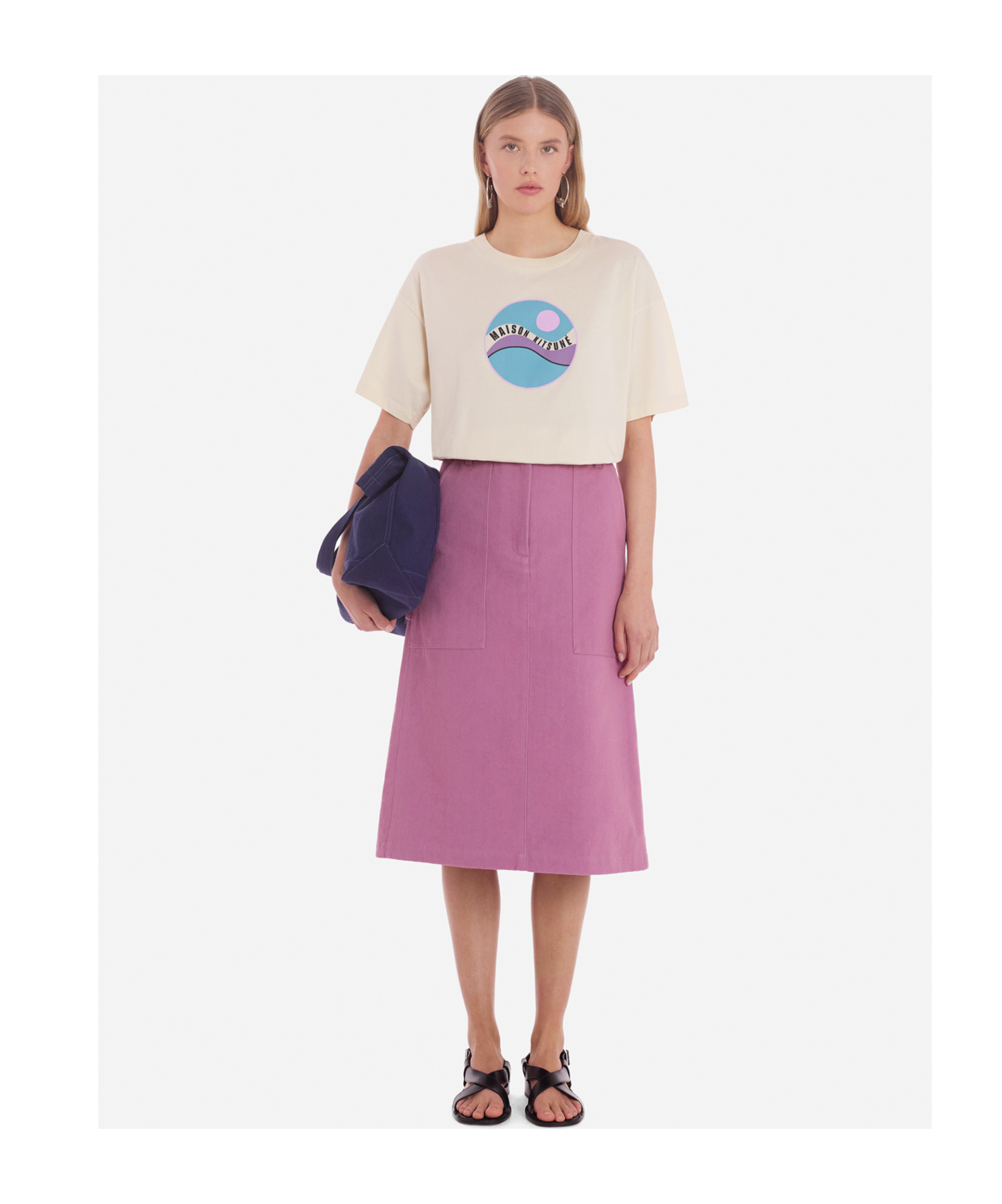 MAISON KITSUNÉ POP WAVE COTTON T-SHIRT
