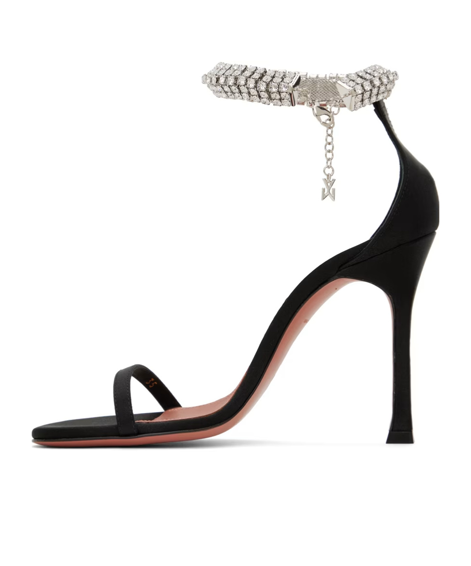 AMINA MUADDI IMAN SINGLE-STRING HIGH-HEELED SANDALS