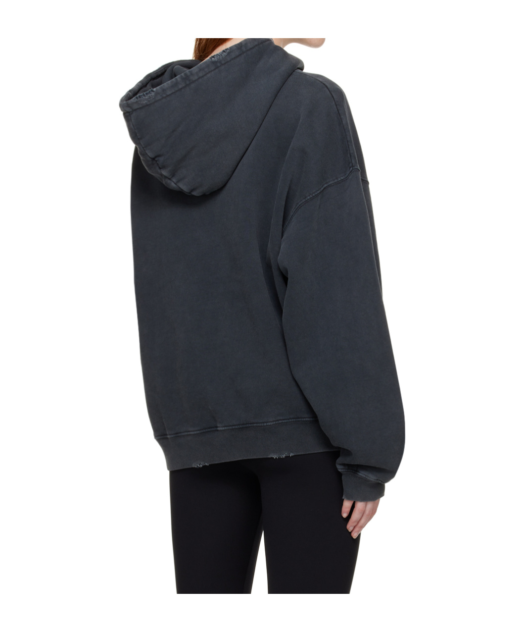 Anine Bing Harvey Logo-print Cotton Hoodie In Black