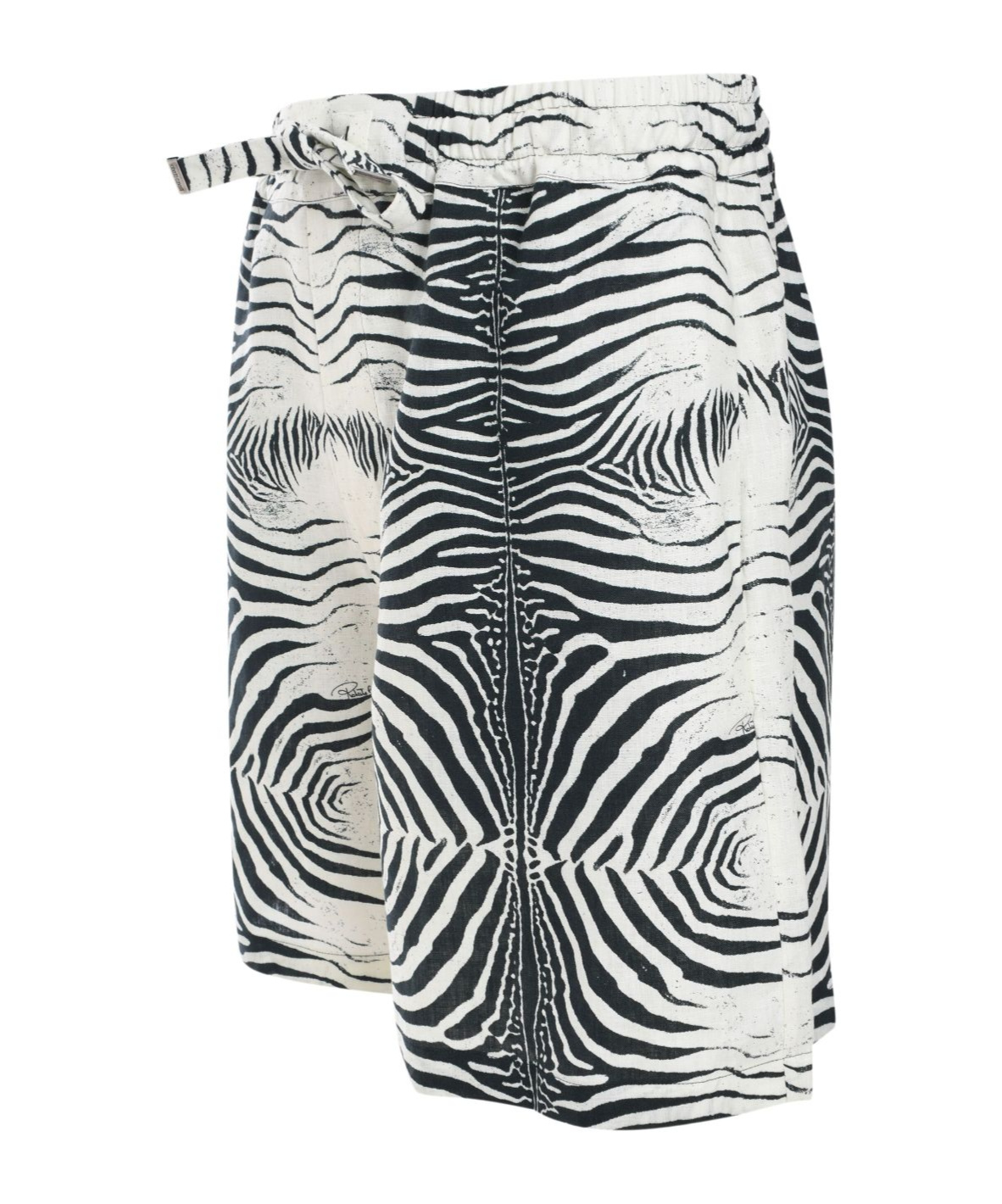 Roberto Cavalli Zebra-print Shorts In White