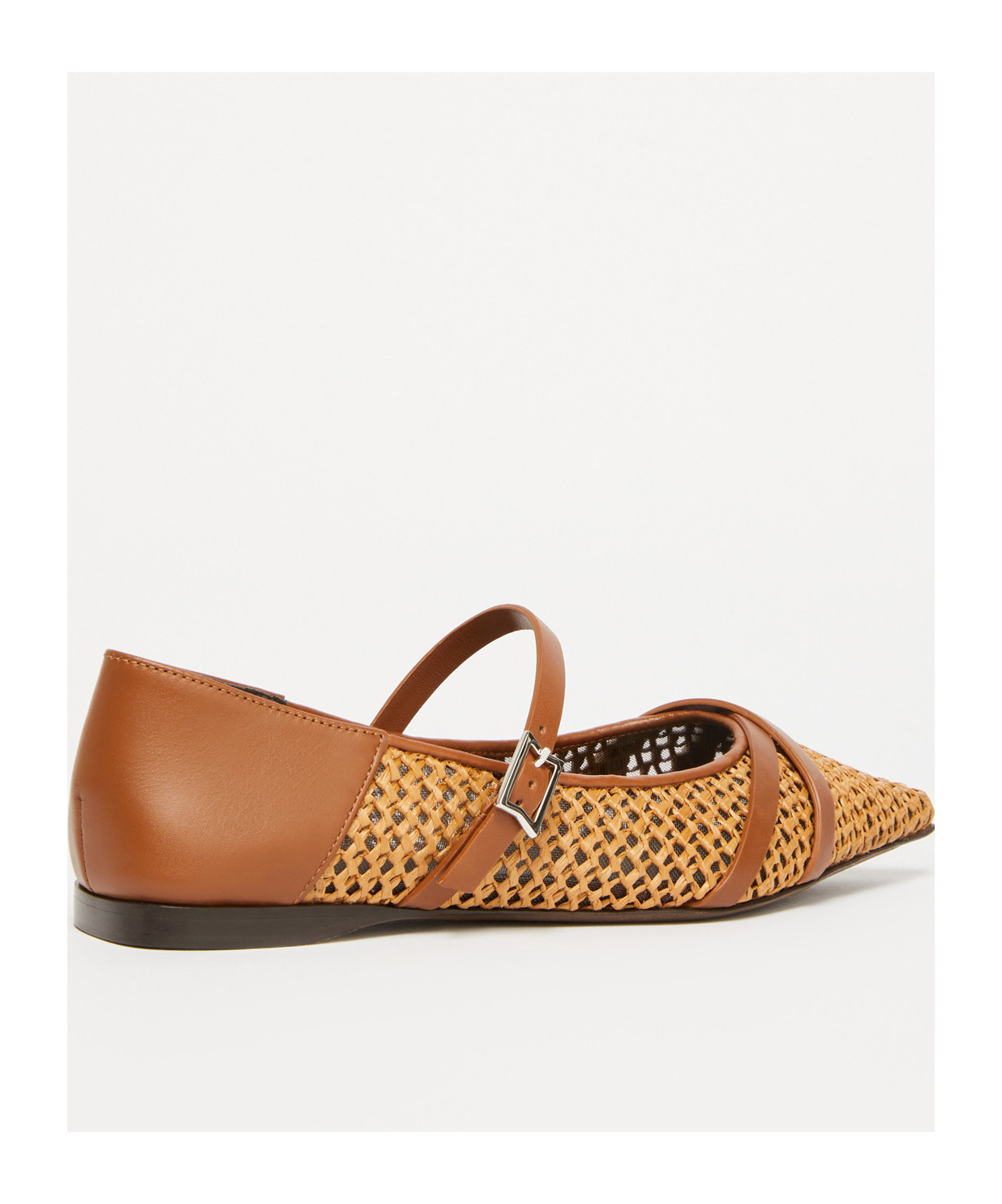 Shop Max Mara Pointed Ballet Shoes In Ferruginous