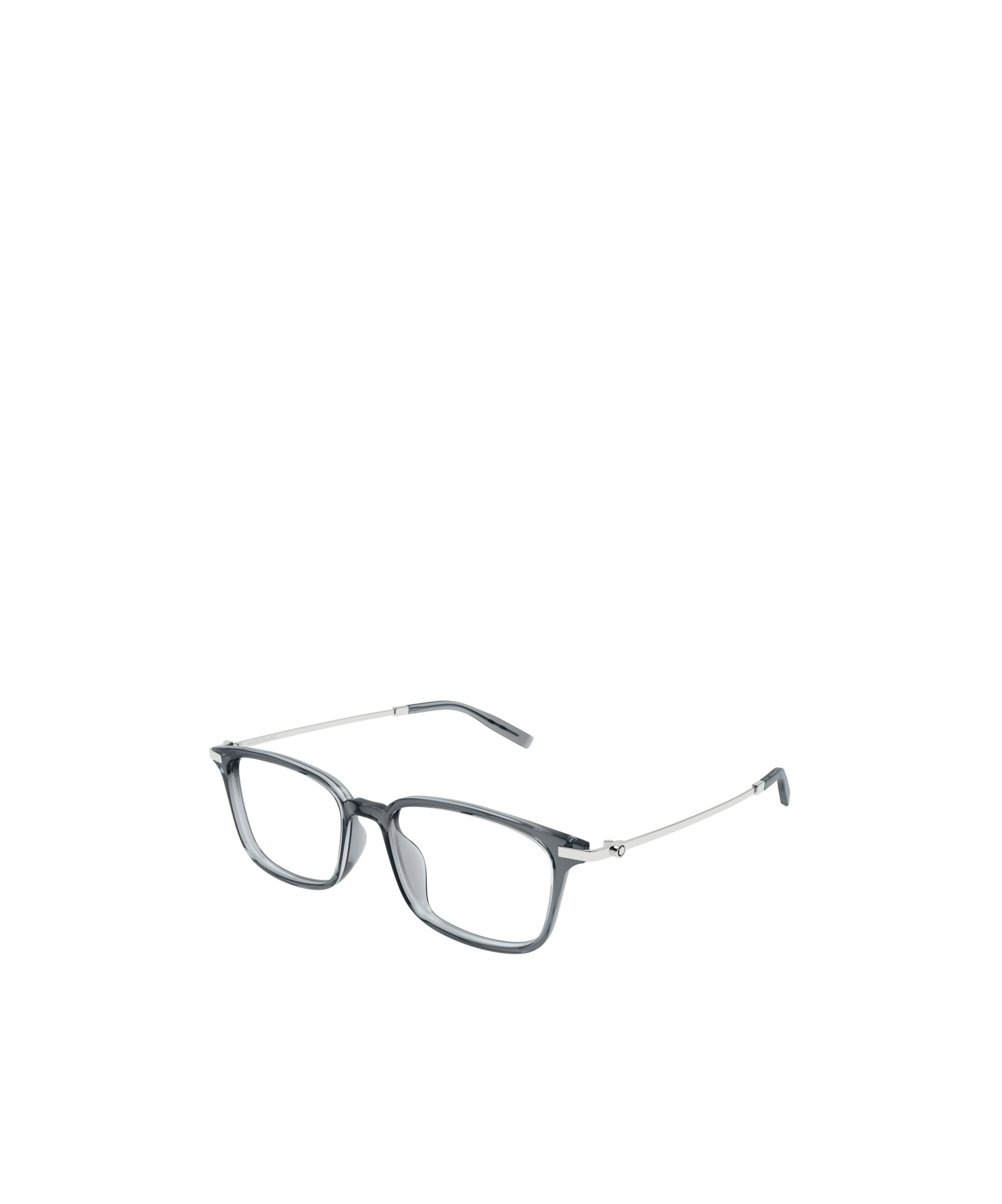 Montblanc Eyewear Rectangular Frame Glasses In Gray