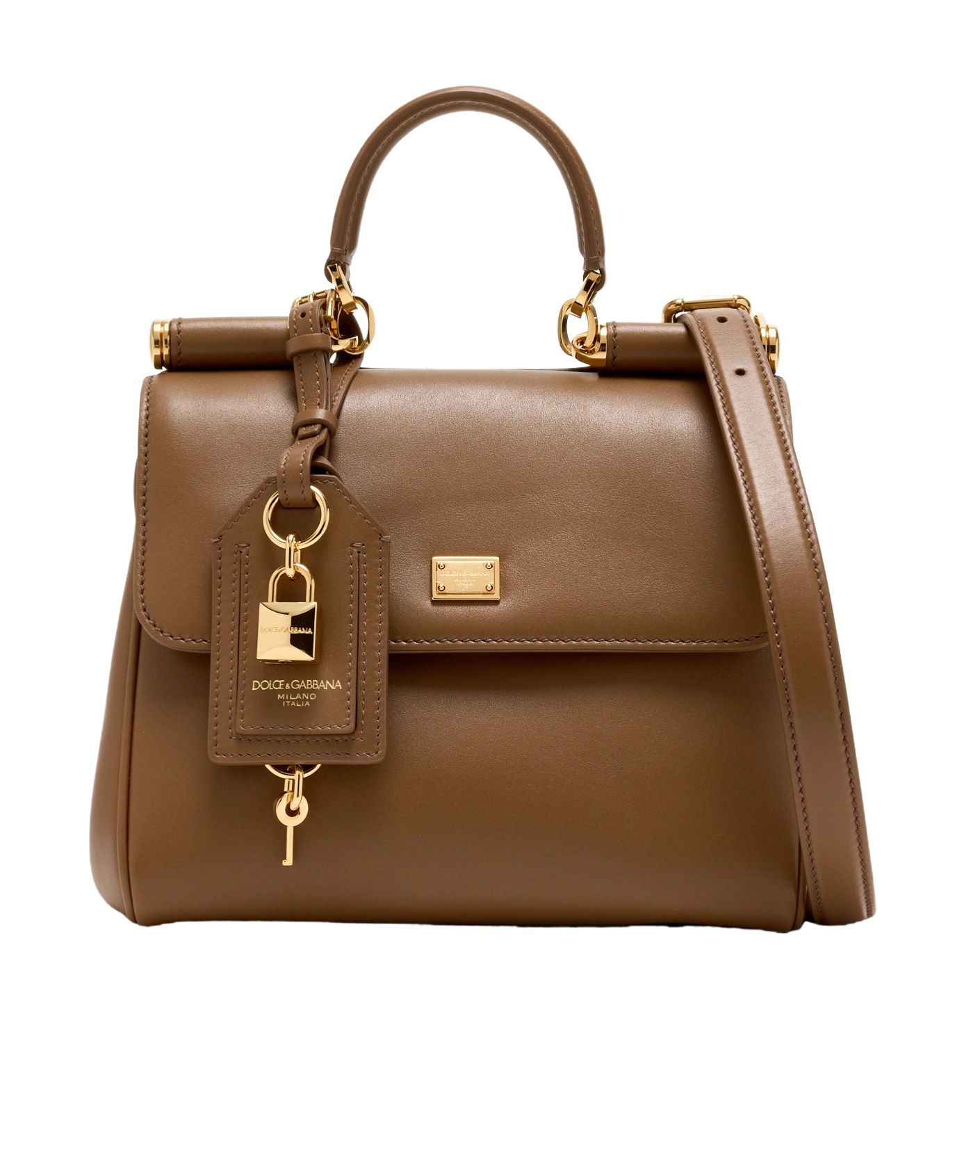 Dolce & Gabbana Sicily Tote Bag In Brown