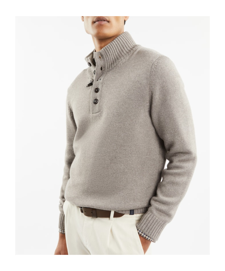 Fay Turtleneck Sweater In Nude