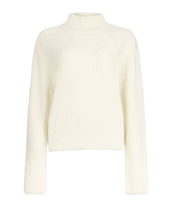Liu •jo Logo Detail Sweater In Neutral