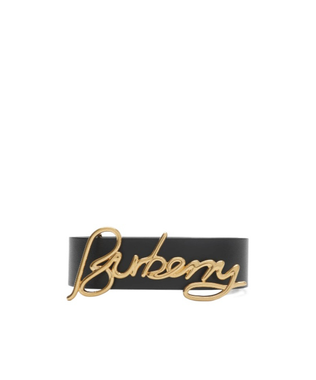 Burberry Adjustable Reversible Belts Smooth Finish In Black