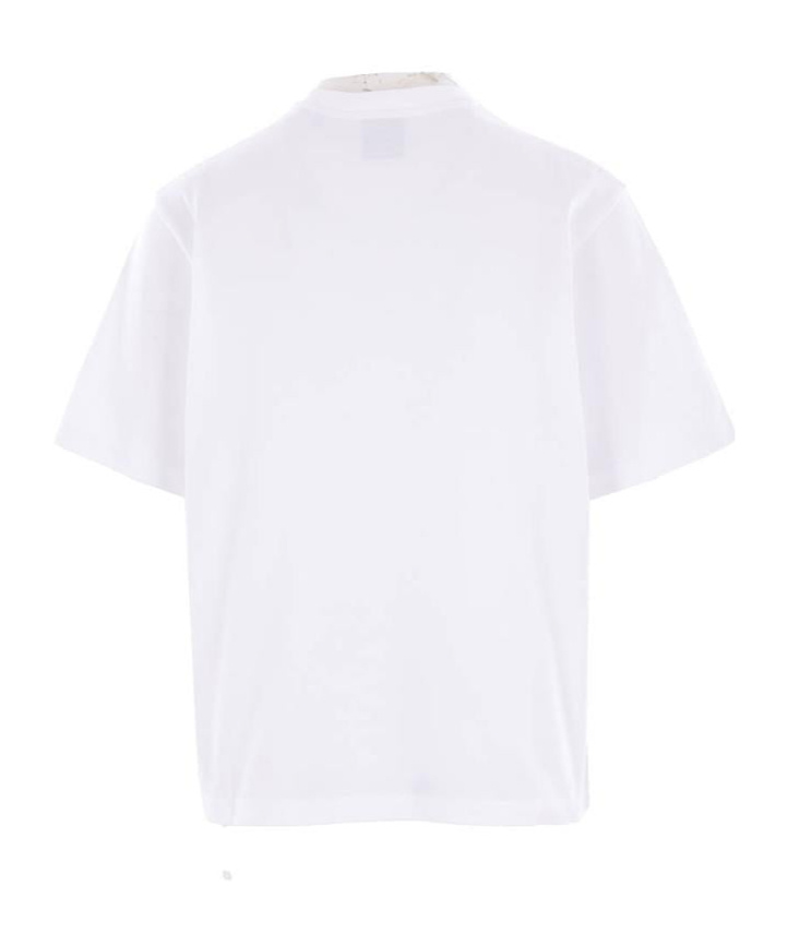 Casablanca White Cotton T-shirt With Print In Pattern