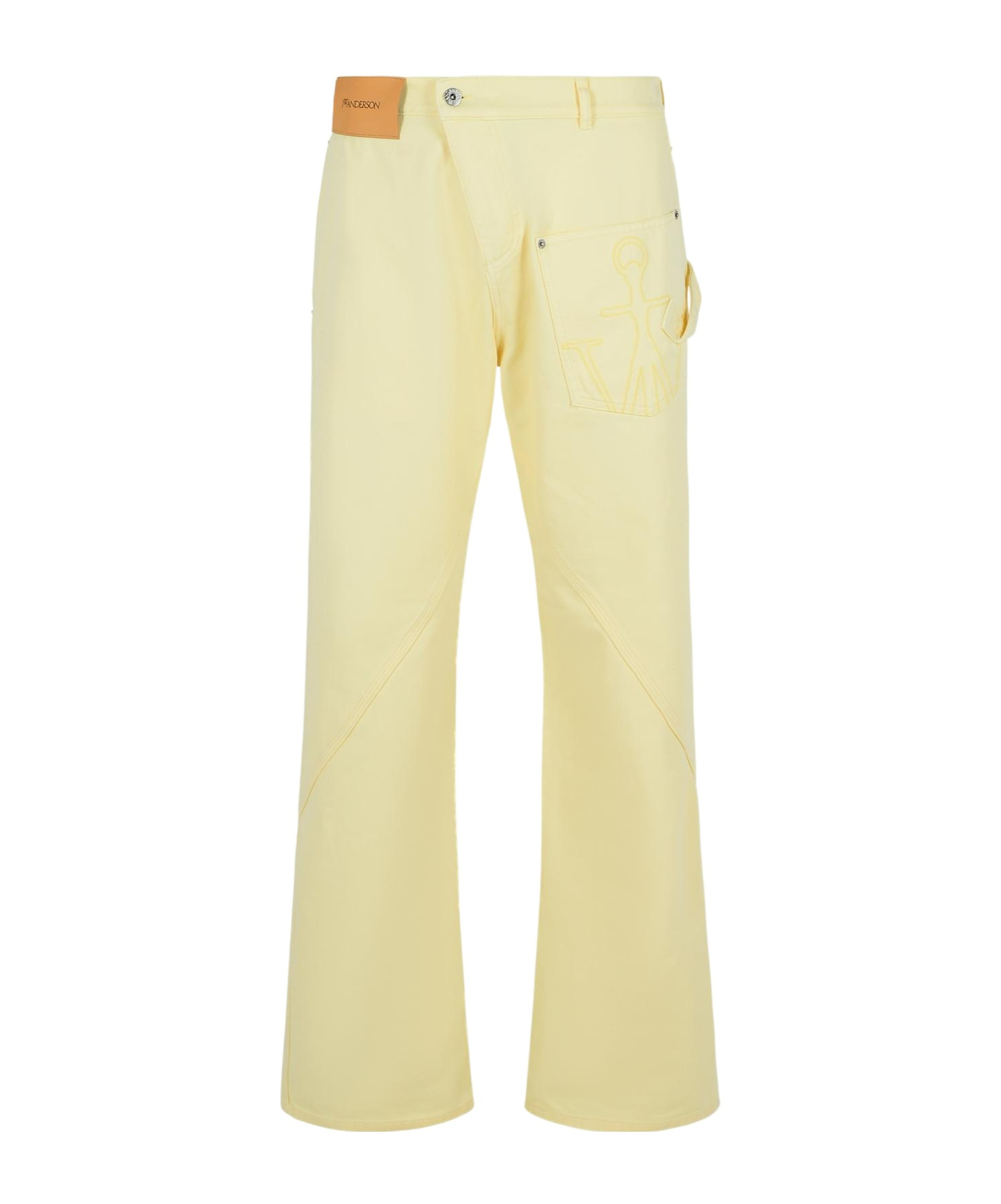 Jw Anderson Twisted Workwear Jeans In Neutral