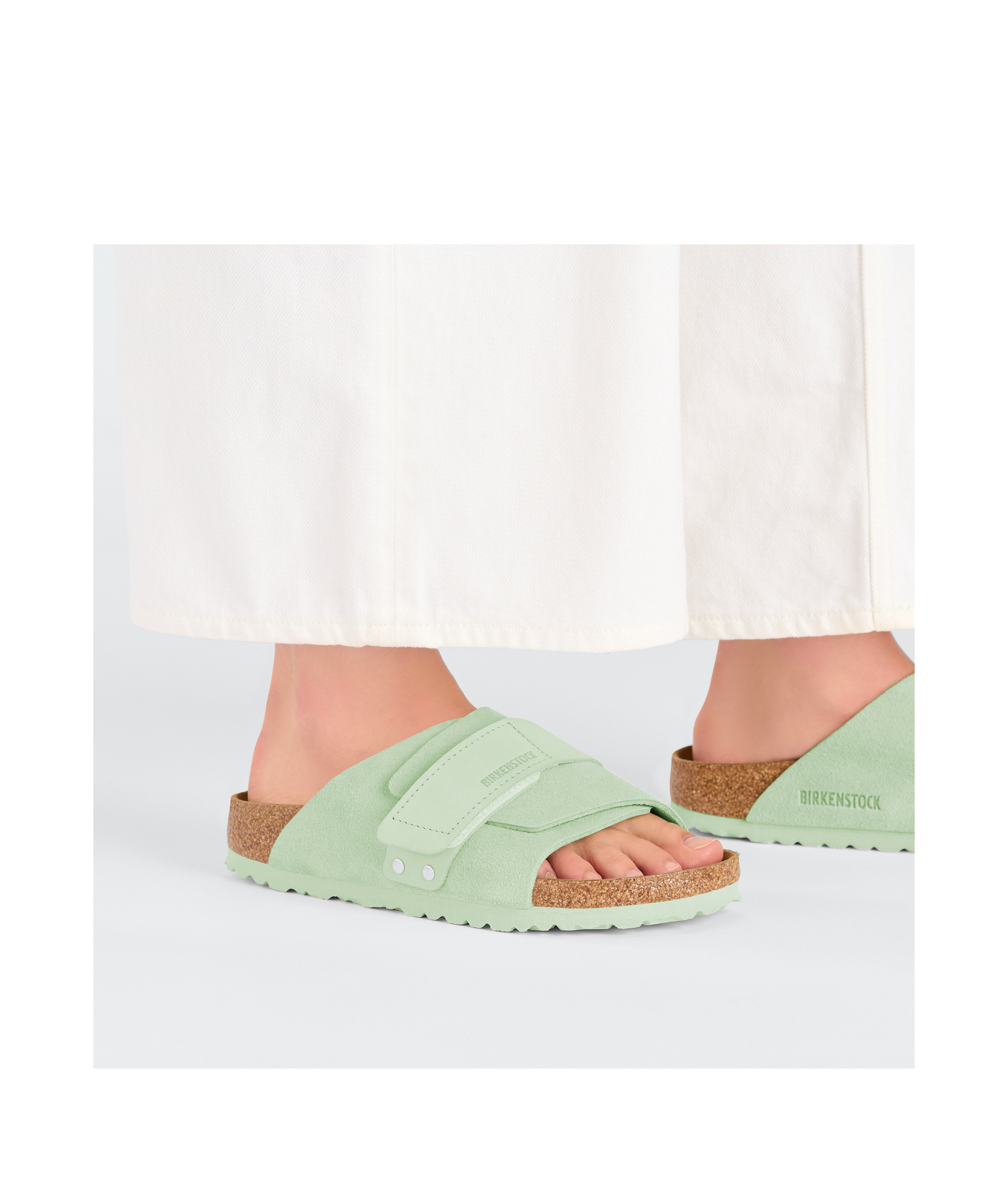 Birkenstock Kyoto Slippers In Green