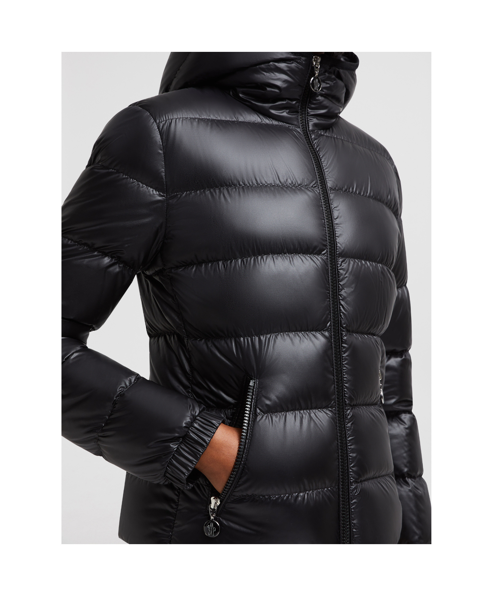 MONCLER GLES HOODED SHORT DOWN JACKET 