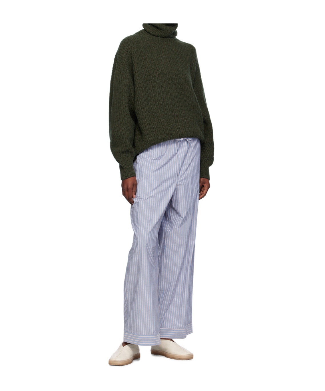 Baserange Green Mea Turtleneck In Green