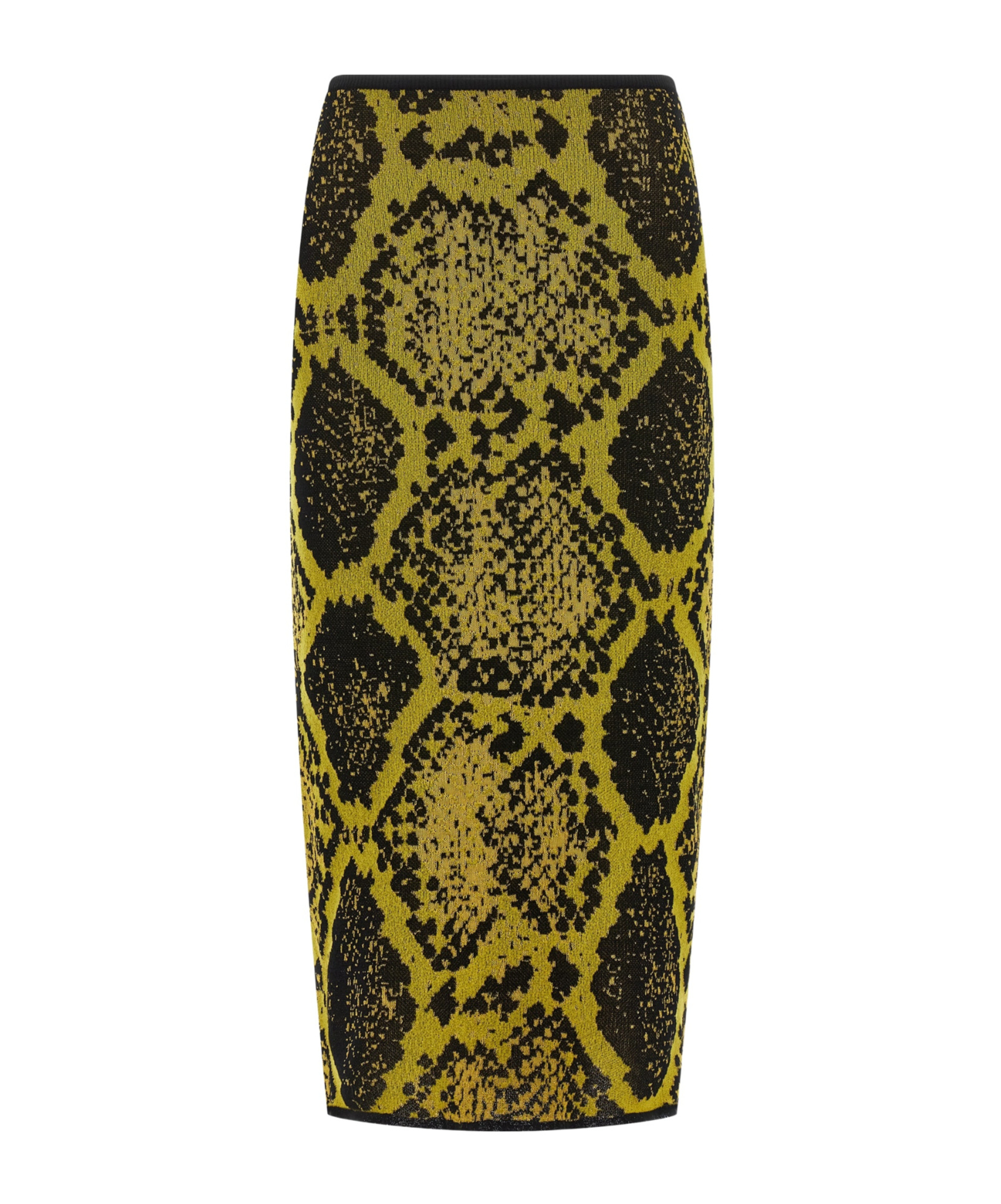 Attico Knee-length Bodycon Python Print Skirt In Multi