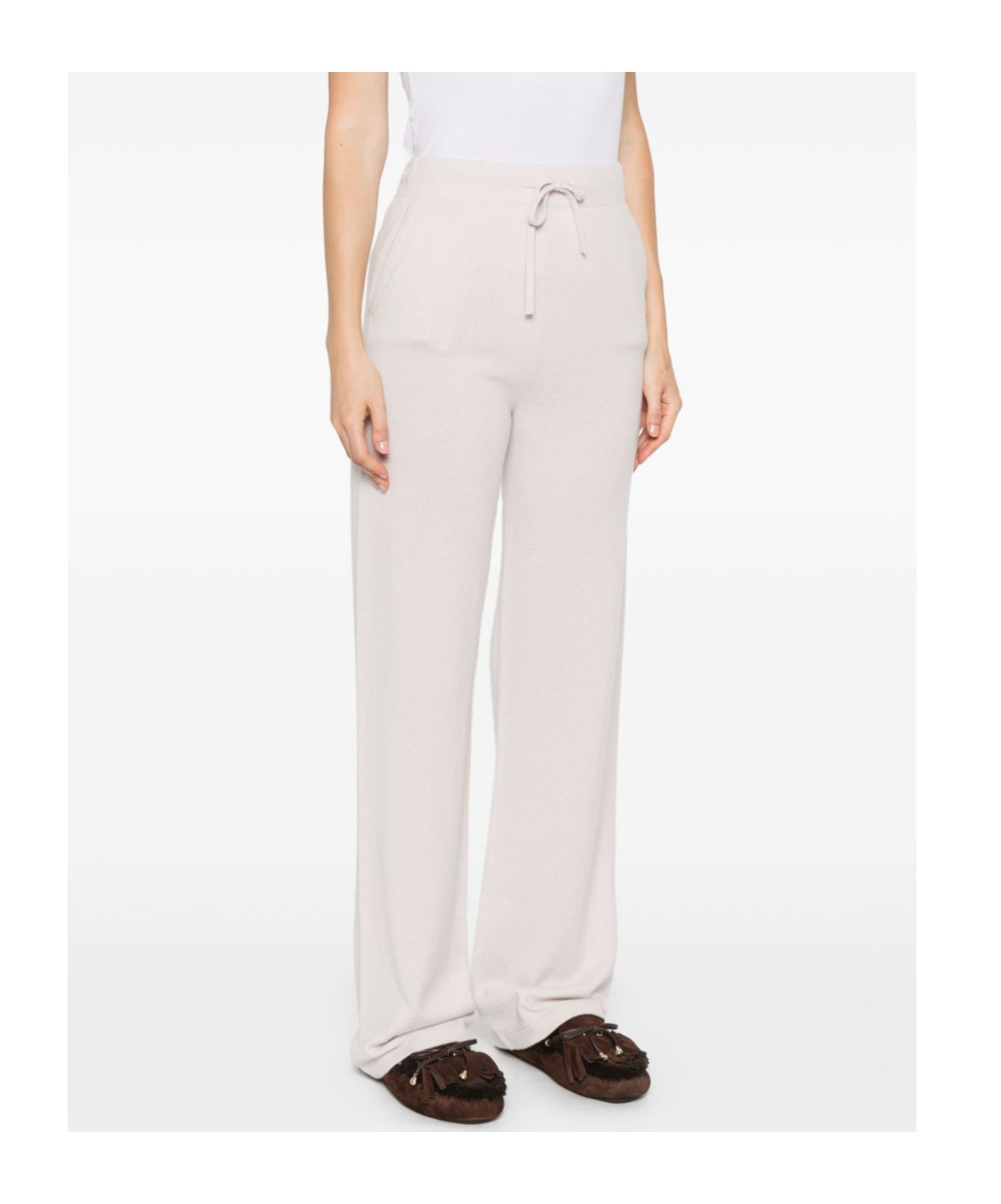 Alpha Studio Wide-leg Trousers In Pink