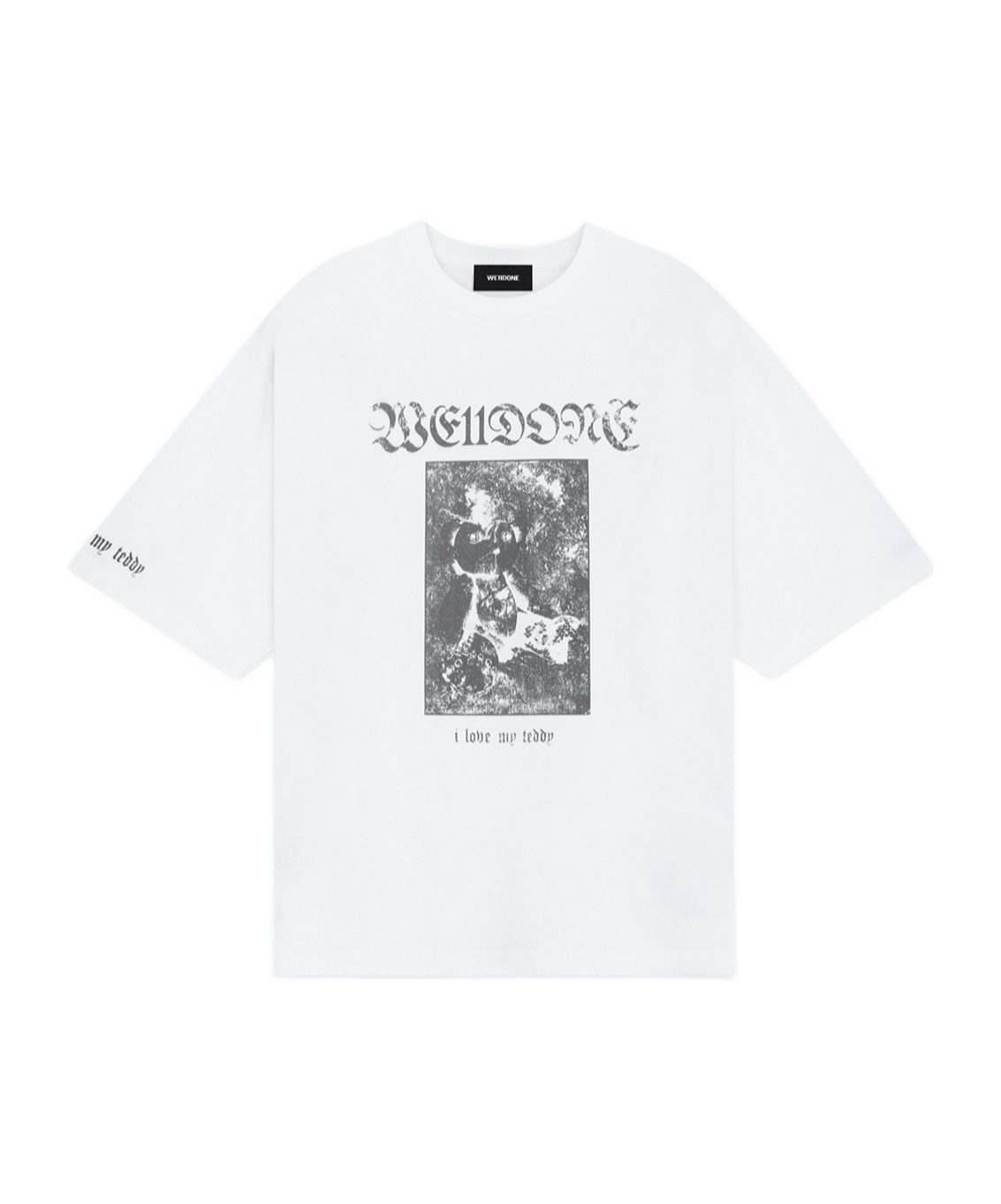 We11 Done Punk Teddy T-shirt In White