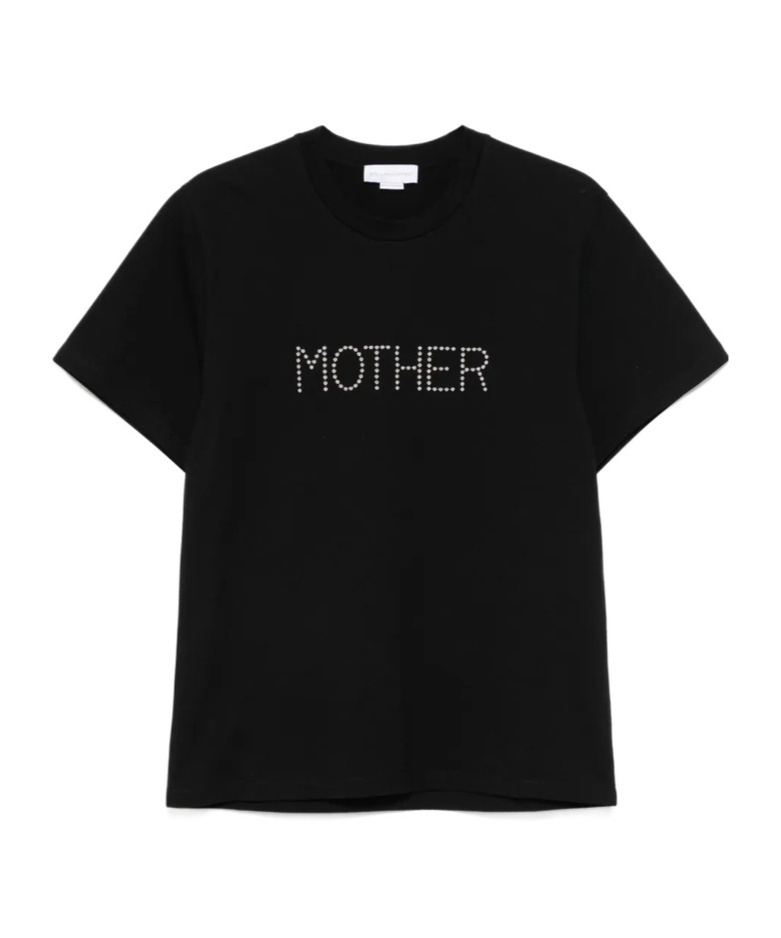 Stella Mccartney Crew Neck Studded Lettering Top