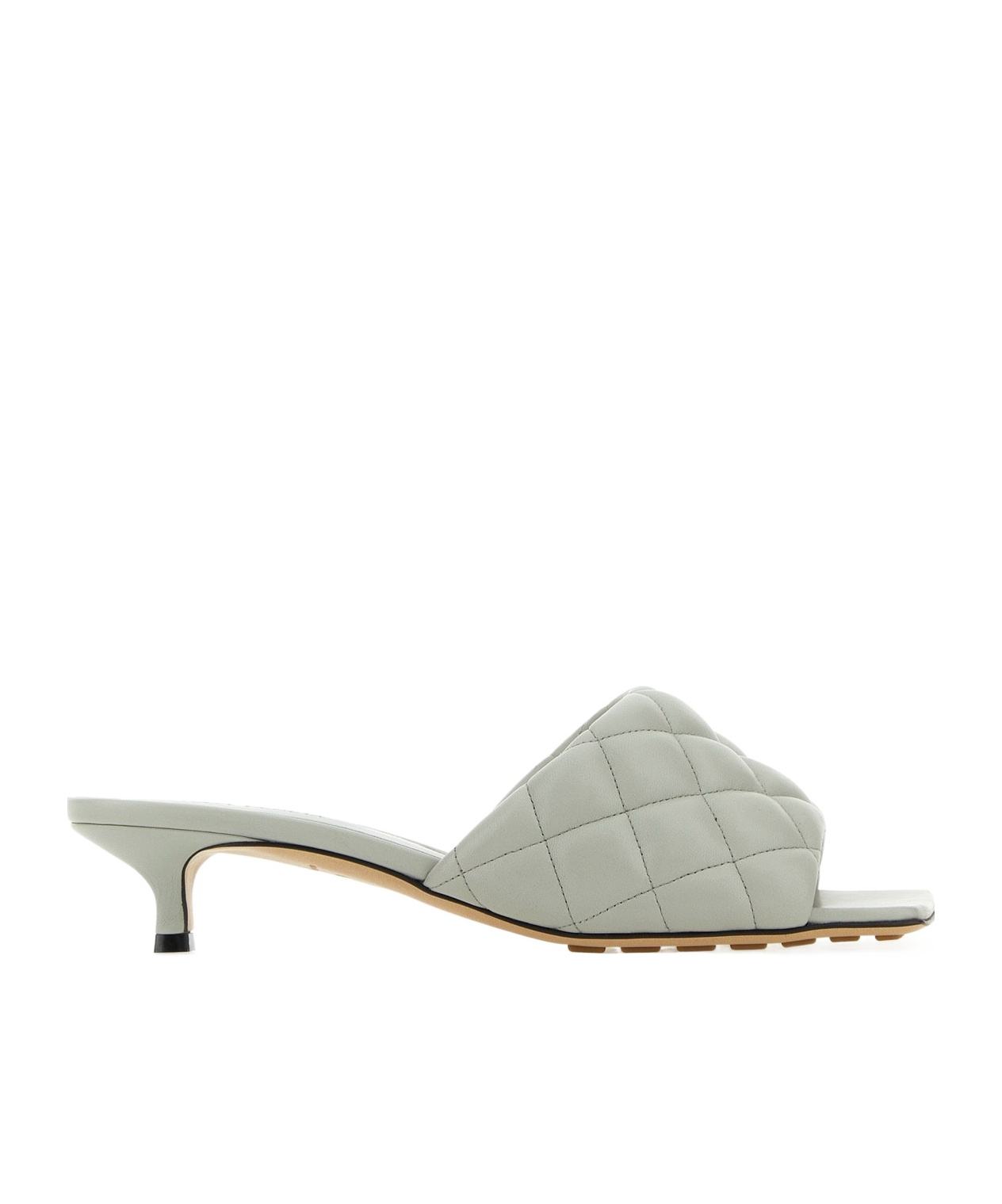 Bottega Veneta Padded Sandals With 4 Cm Heel Height For Women In Gray