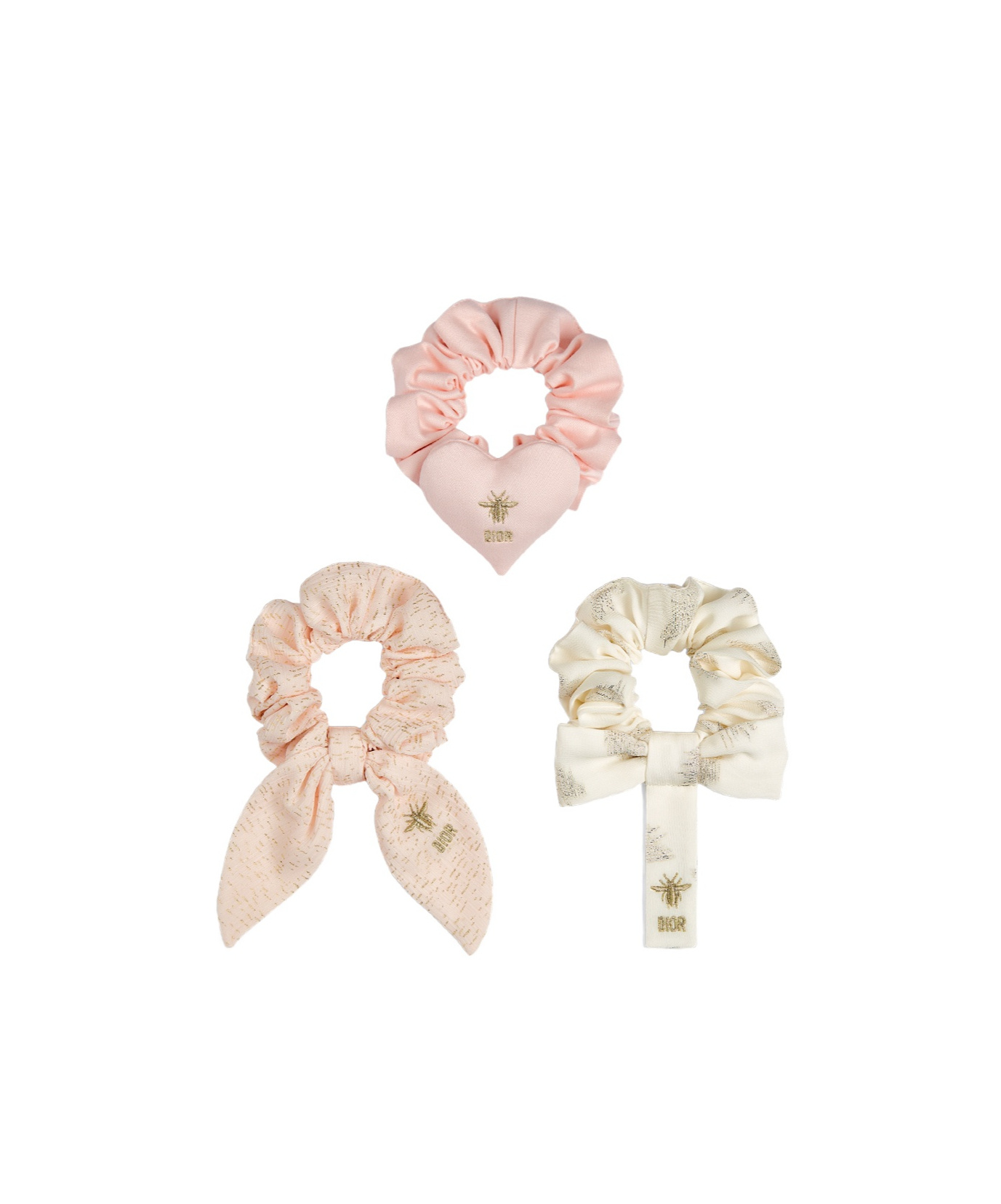 Dior Kids' Scrunchies In Pink