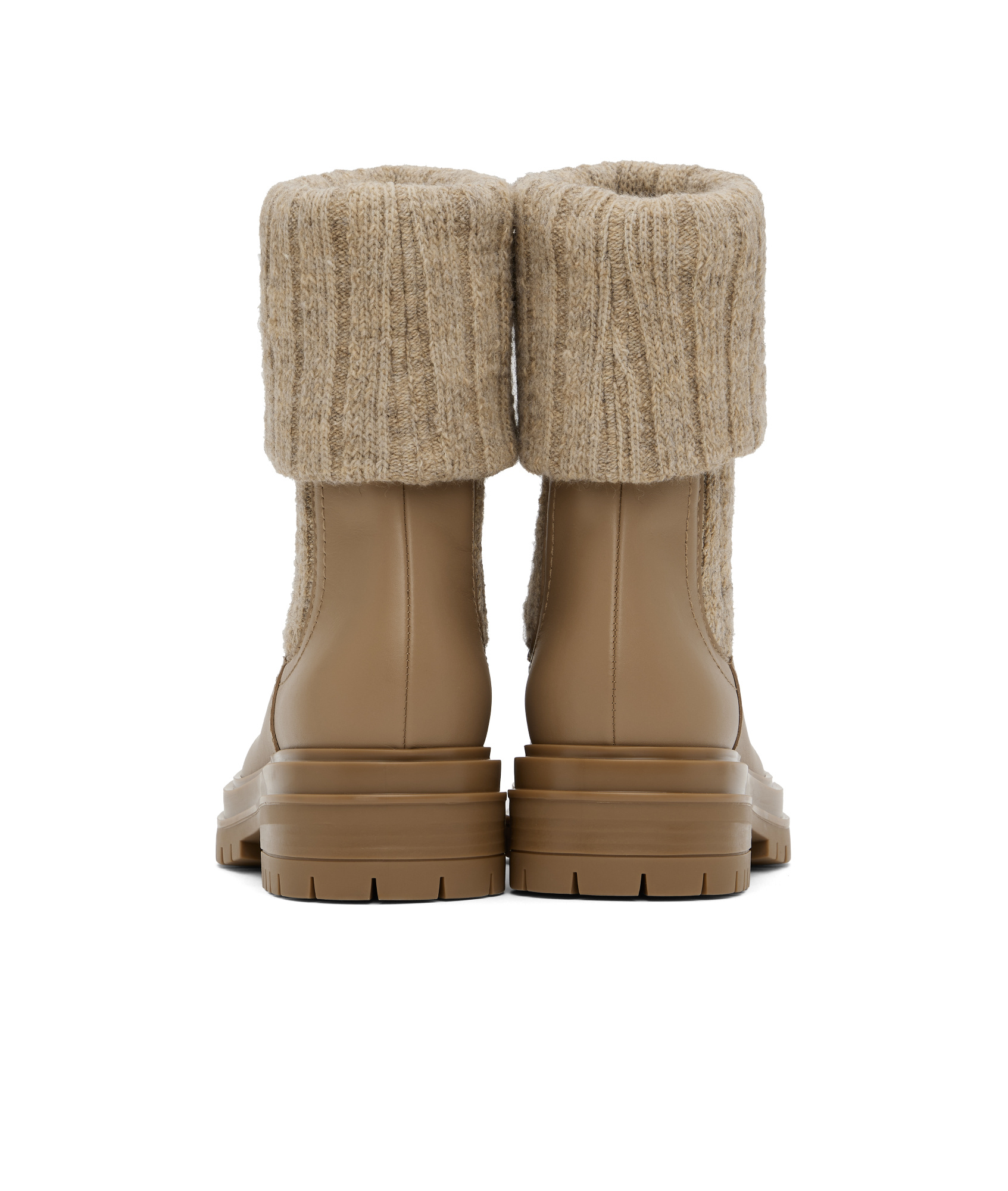 Shop Gianvito Rossi Round-head Short Boots In Brown