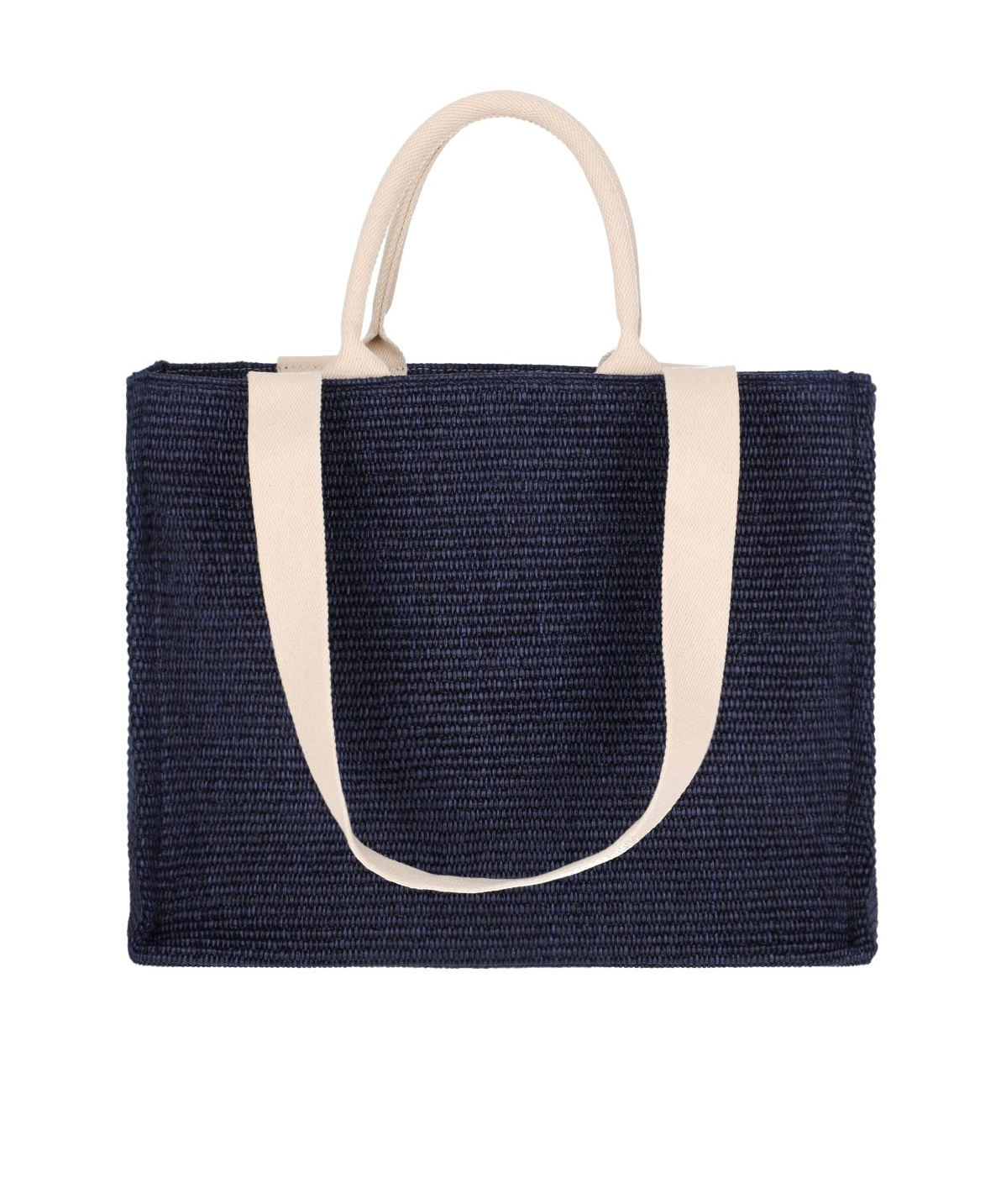 Marni Natural Raffia Effect Fabric Large Tote Bag In Black