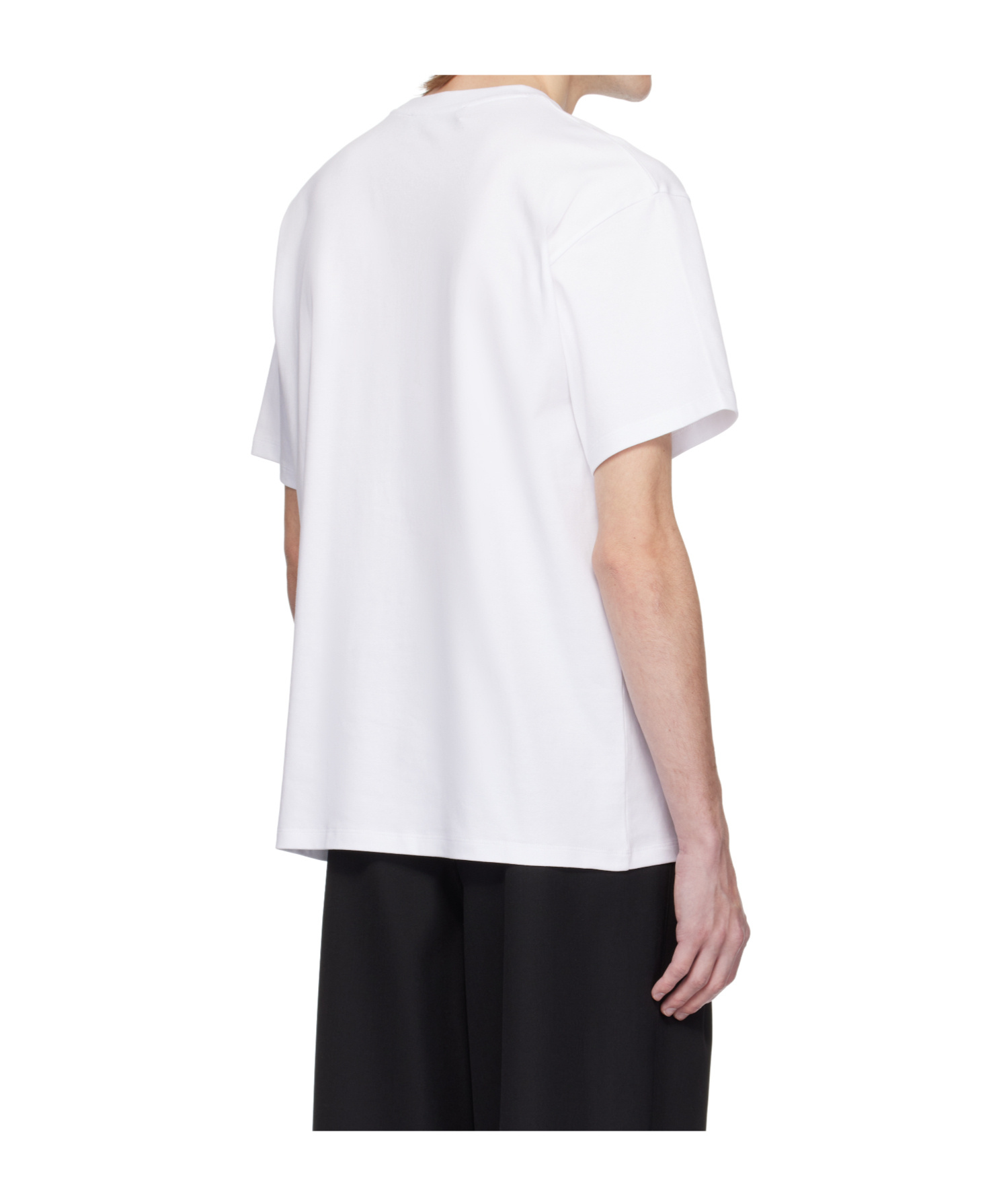 Louis Gabriel Nouchi Cutout Design T-shirt In White