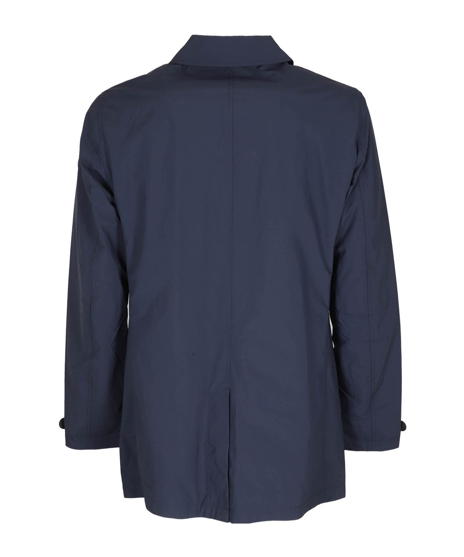 Save The Duck Single-breasted Coat In Blue