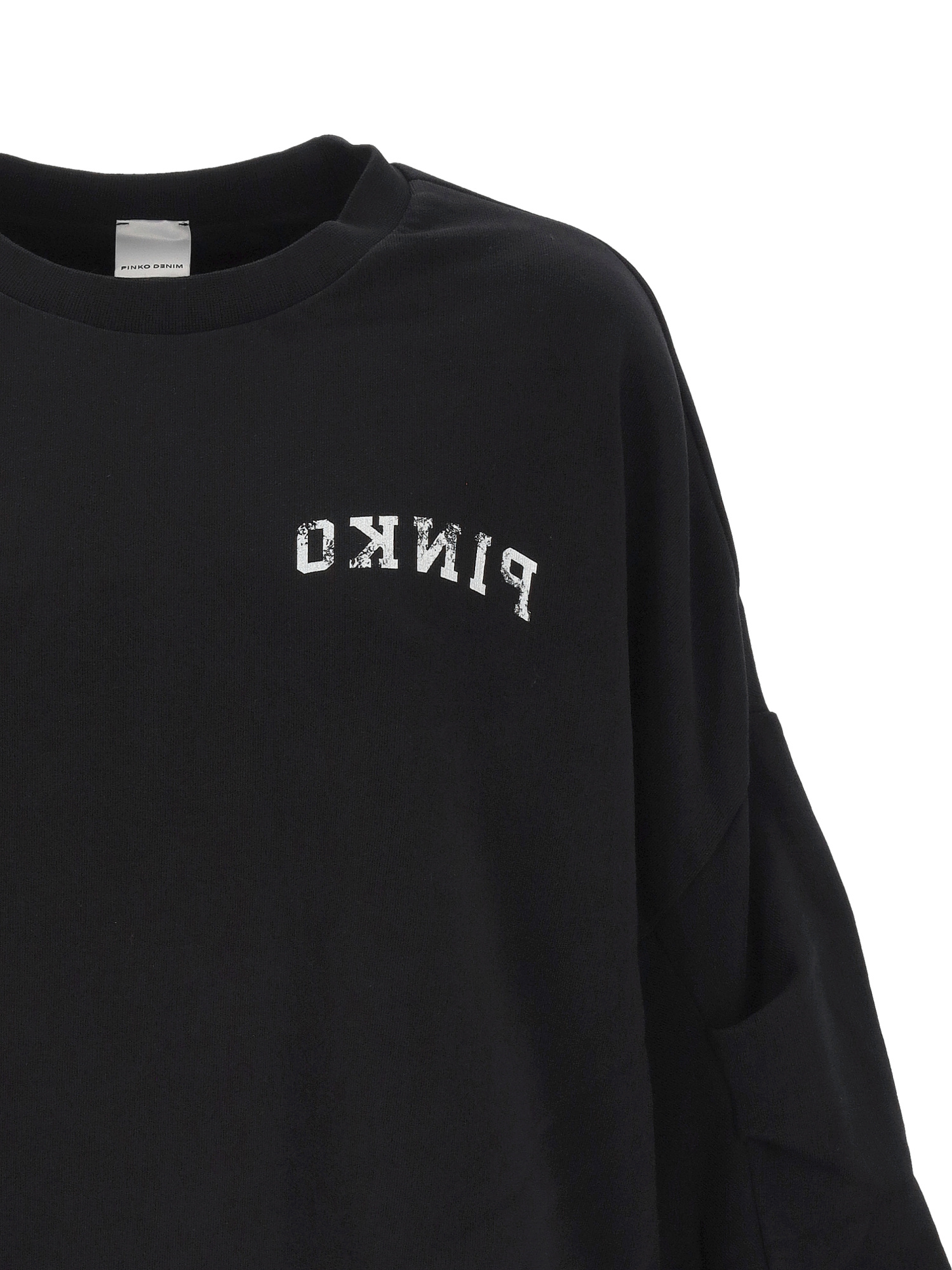 Shop Pinko Logo-print Sweatshirt In Black