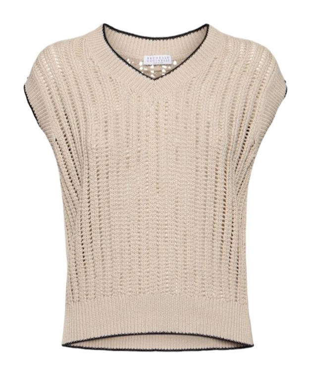 Brunello Cucinelli V-neck Knitted Vest