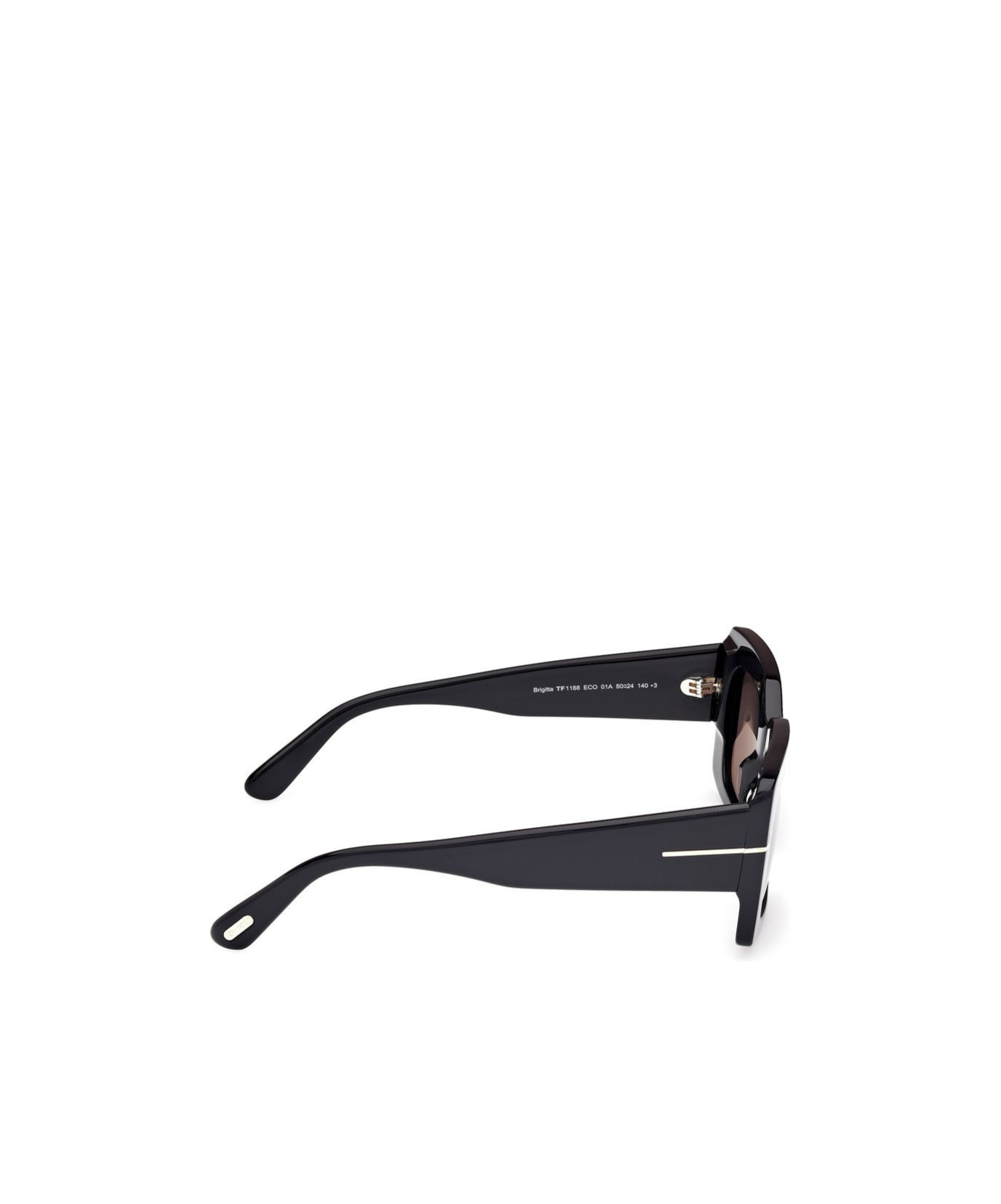 Tom Ford Eyewear Brigitta Rectangle Frame Sunglasses In Black