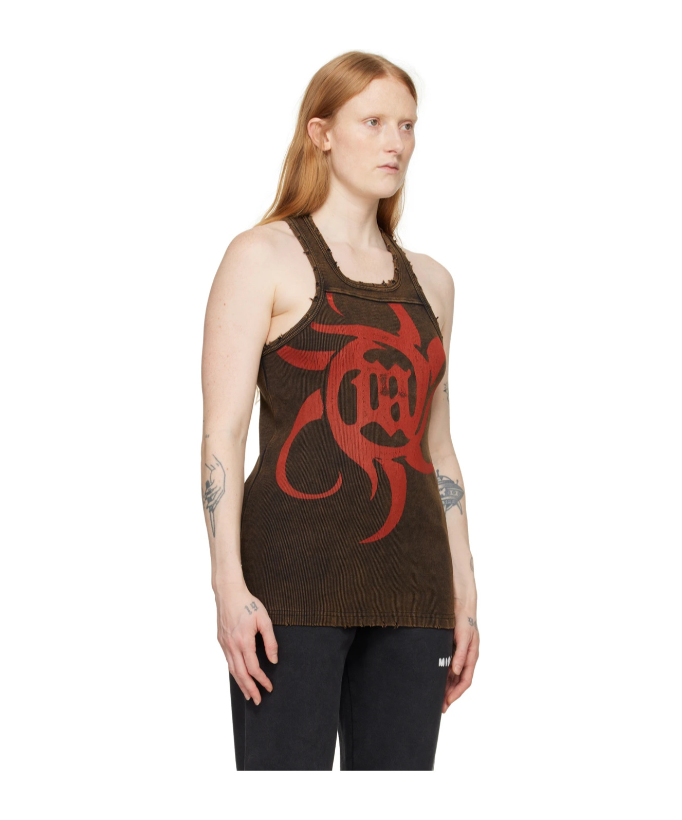 Misbhv Graphic-print Top In Black