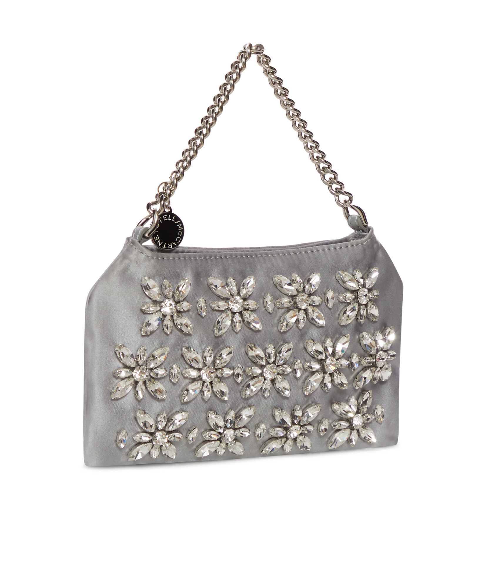Stella Mccartney Zipper Tote Bag In Silver