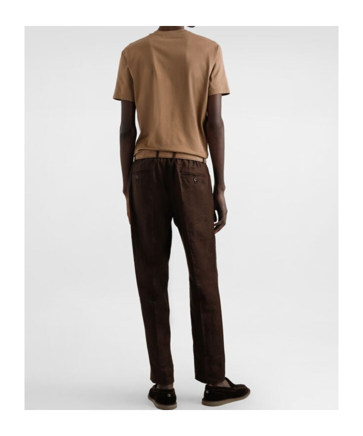 Dolce & Gabbana Cotton T-shirt With Embroidery Patch In Brown
