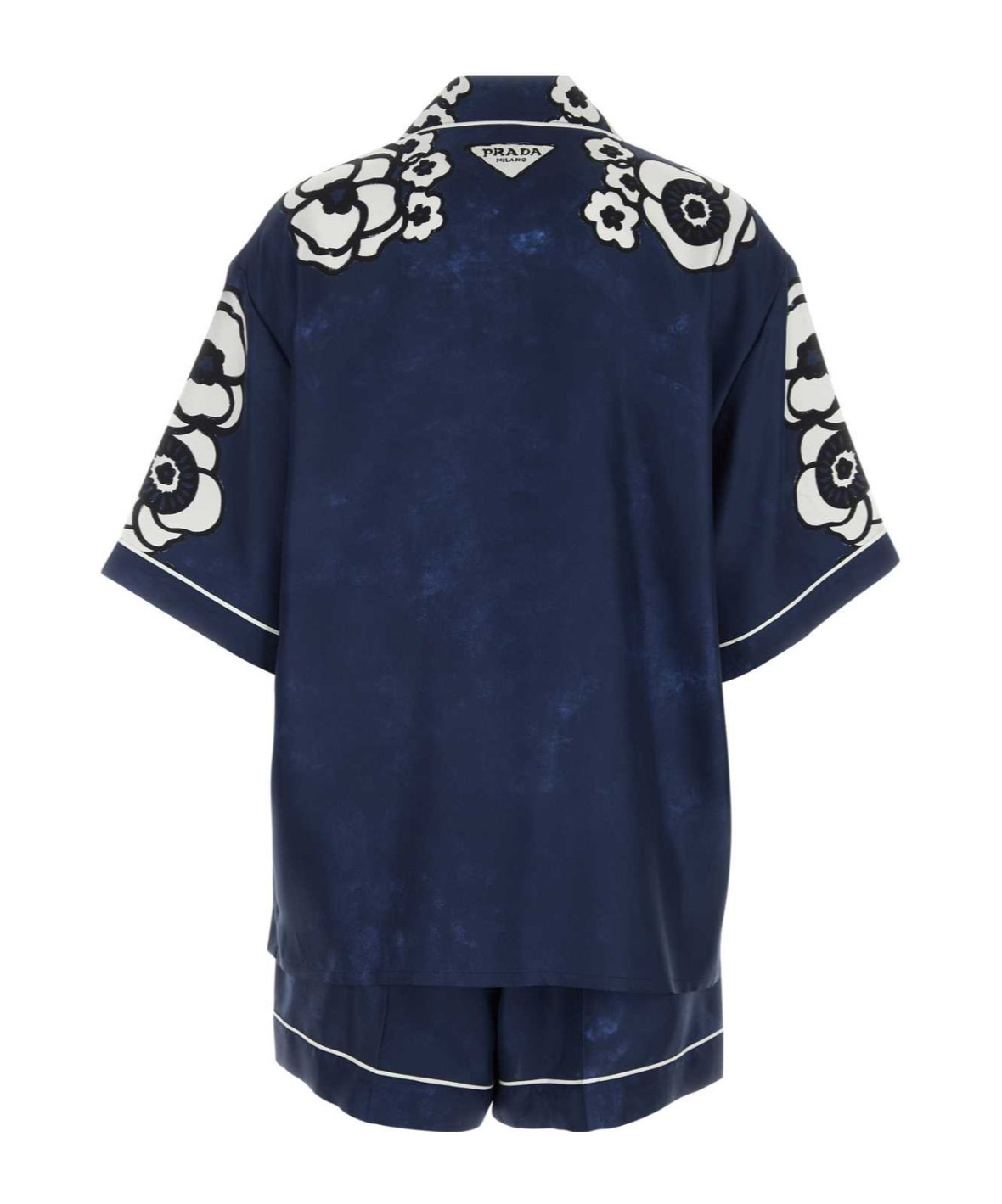 Prada Floral Notched Collar Lingerie