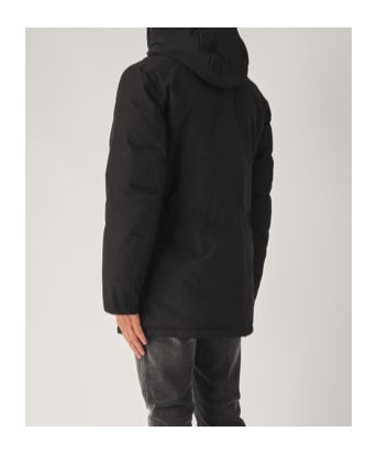 Woolrich Long-sleeved Coat In Black