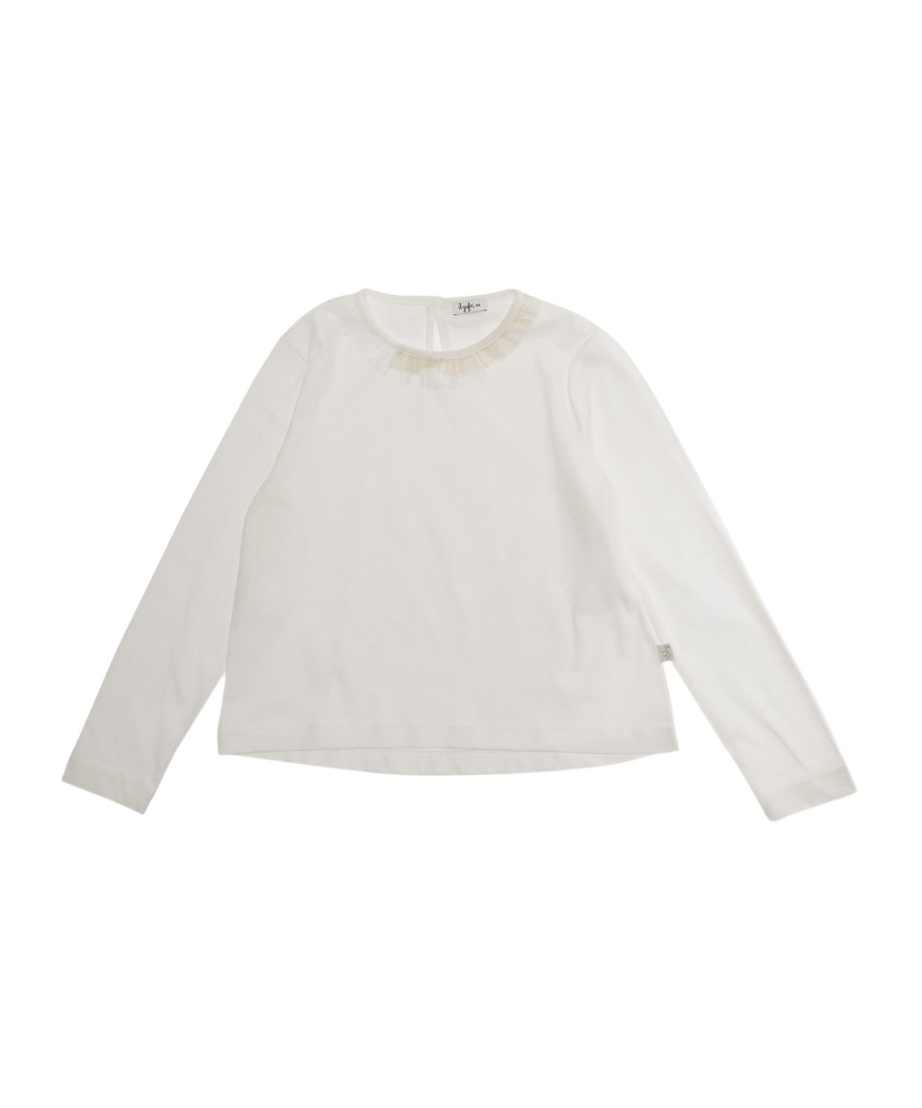 Il Gufo Long-sleeved T-shirt In White