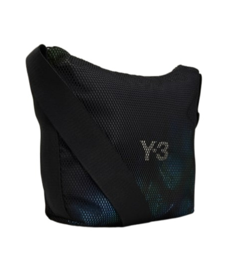 Y-3 Mesh Shoulder Bag In Black