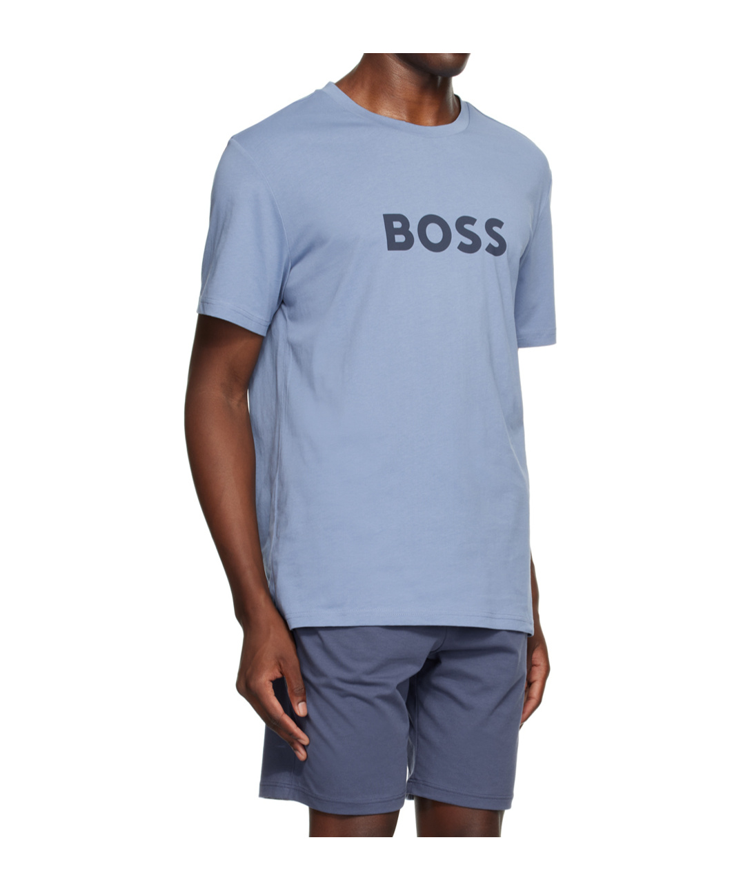 Shop Hugo Boss Logo-print T-shirt In Blue