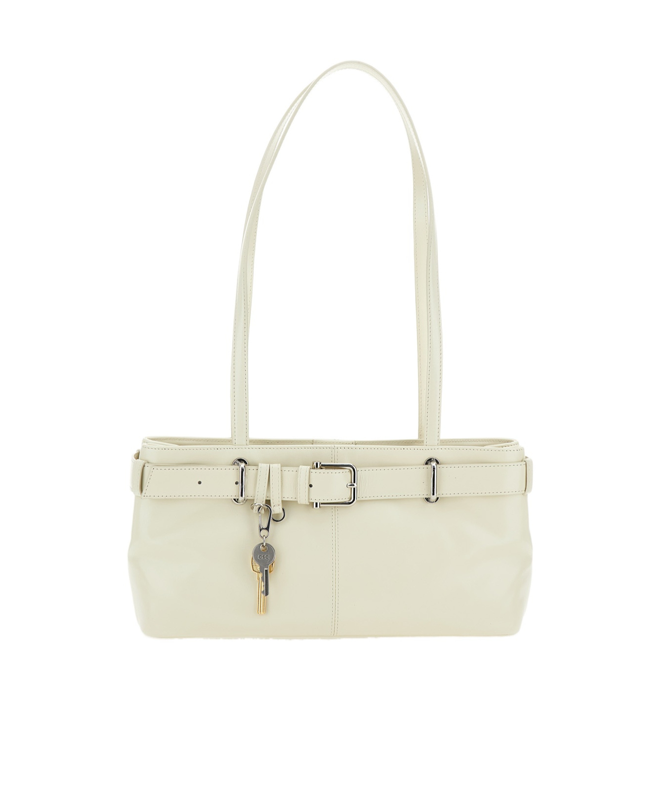 Osoi Mini Shoulder Bag With Decorative Belt In Nude