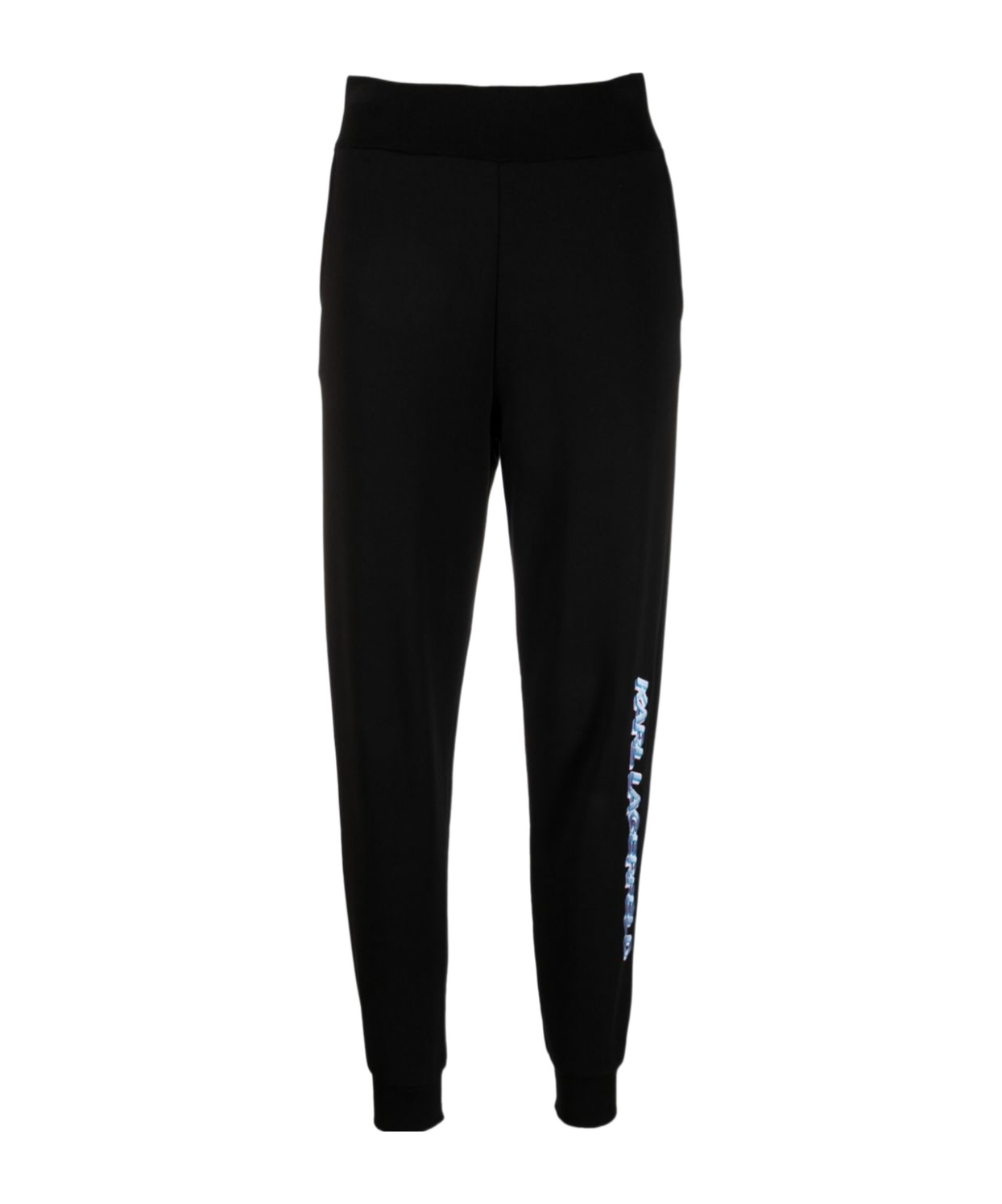 Karl Lagerfeld Future Logo-print Track Pants In Black