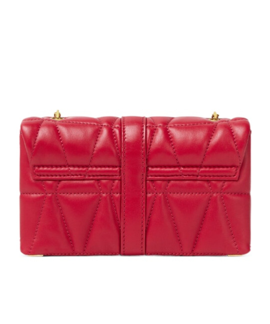 Versace Mini Sac Matelassé Kleio In Red