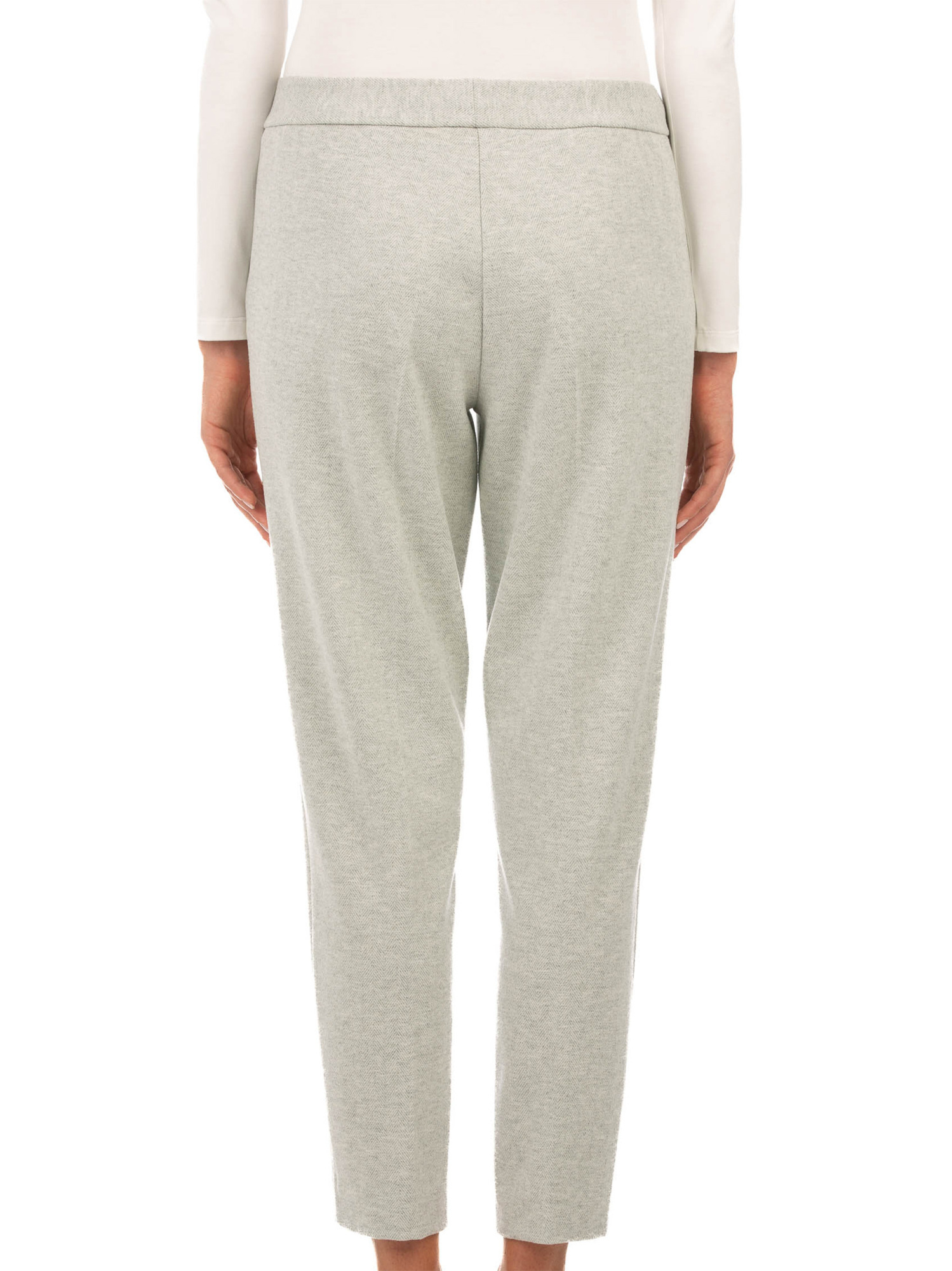 Le Tricot Perugia Tapered Sweatpants In Gray