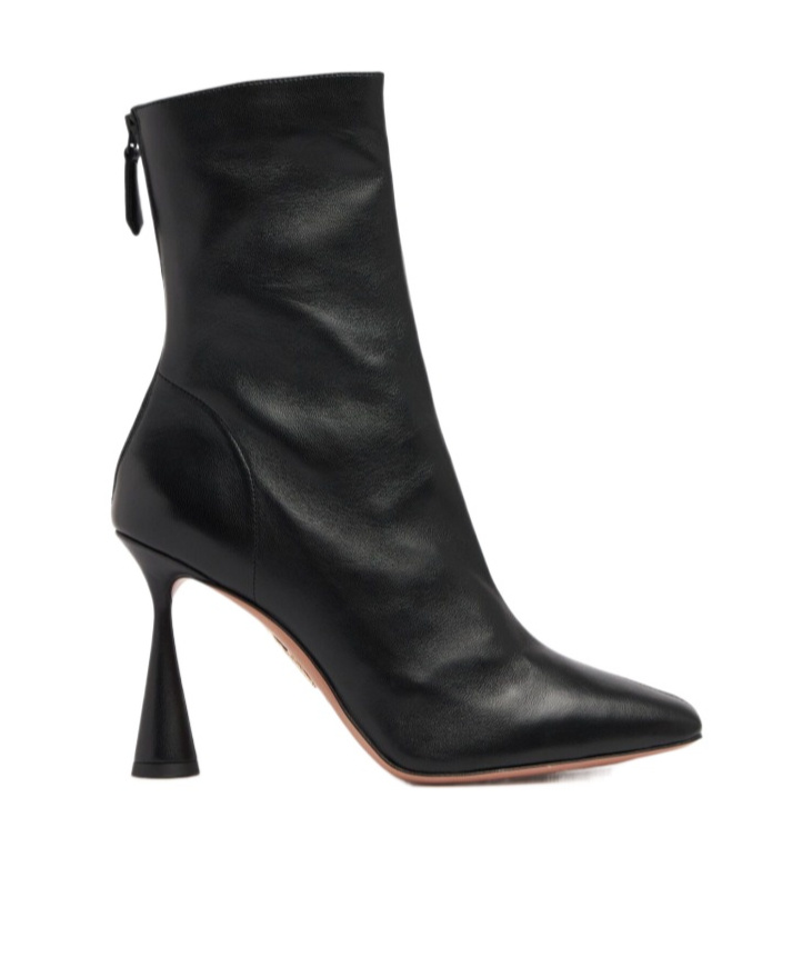 Shop Aquazzura Zippered Short Boots