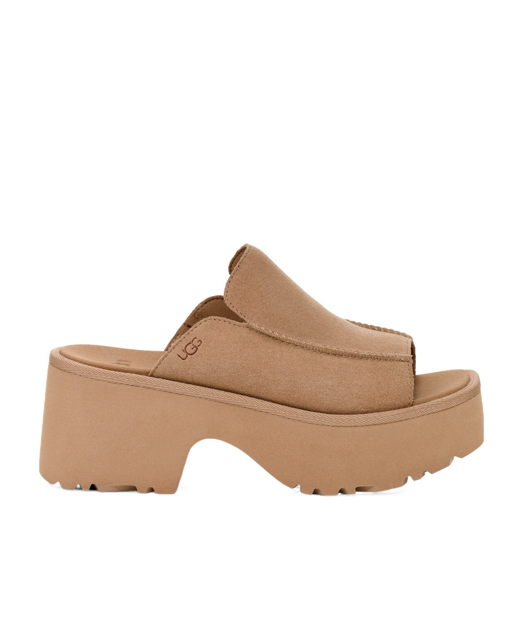 Ugg W New Heights Slide In Nude