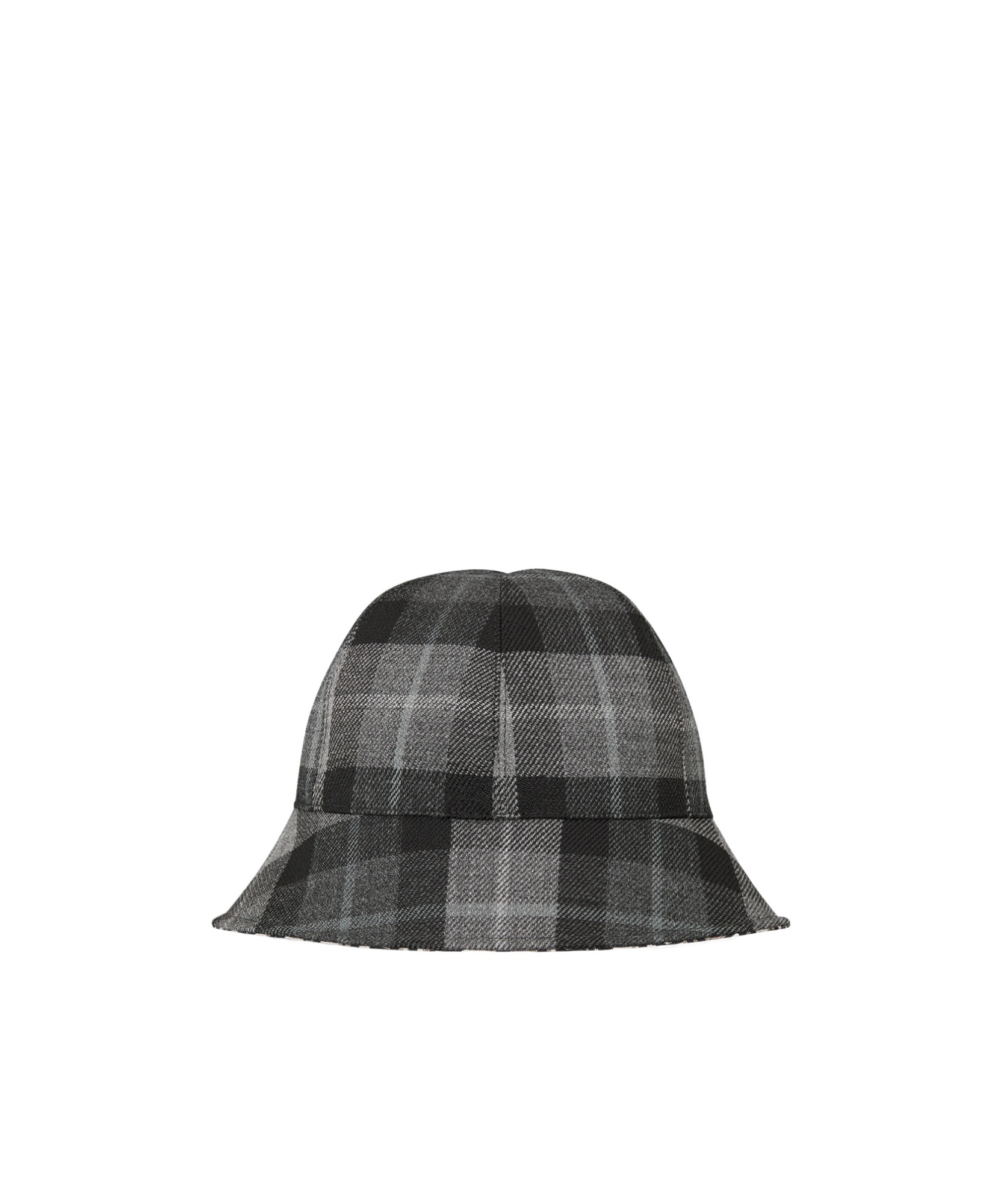 Dior D-tulipe Check'n' Large-brim Reversible Cloche In Black